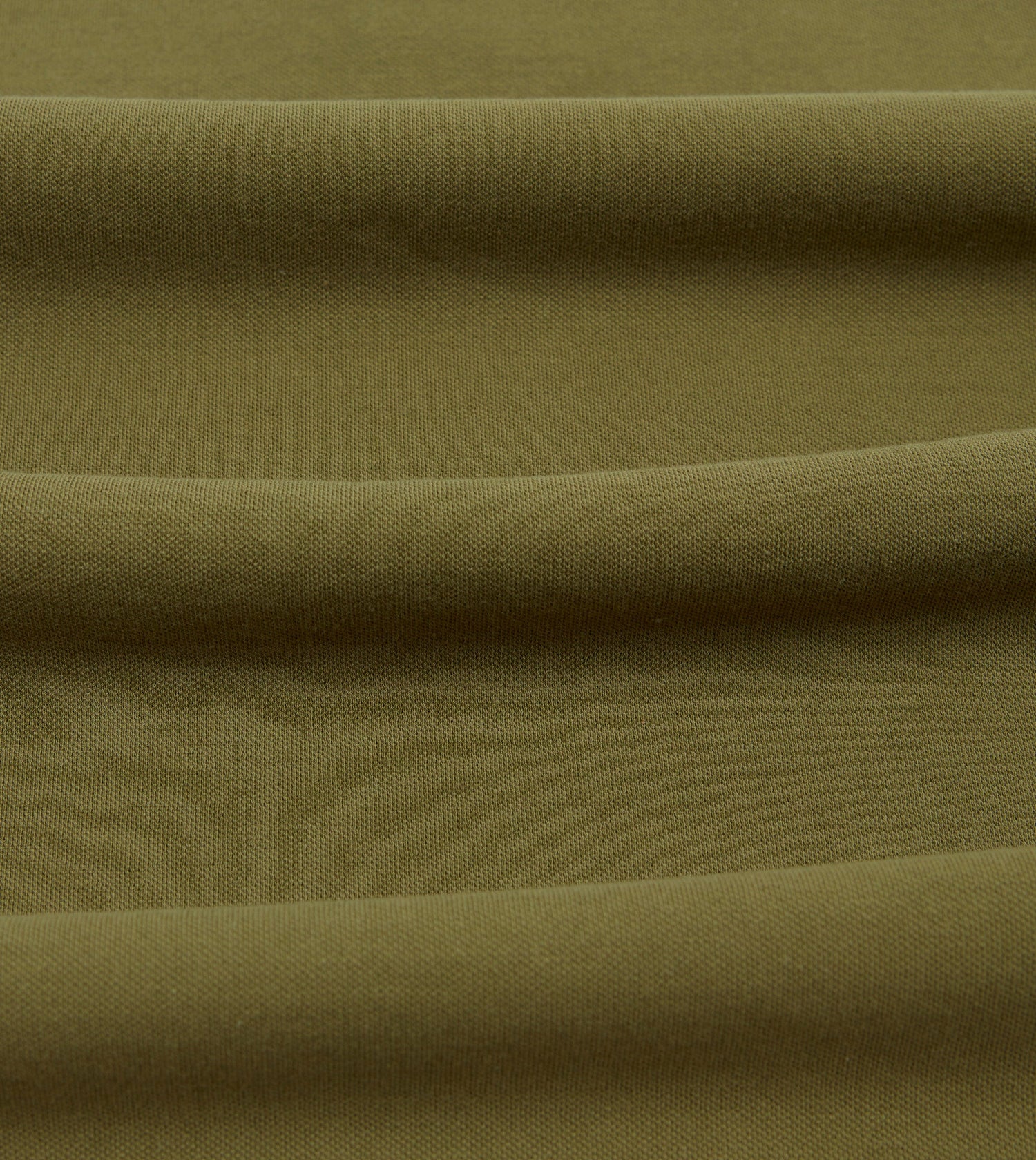 Khaki Piqué Cotton Polo Shirt