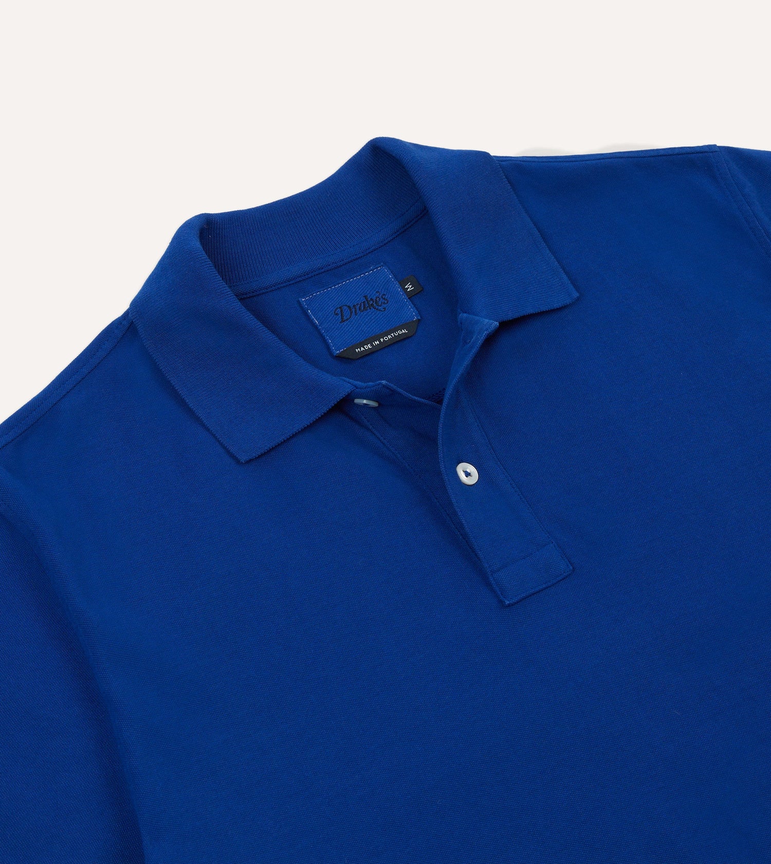 Blue Piqué Cotton Polo Shirt