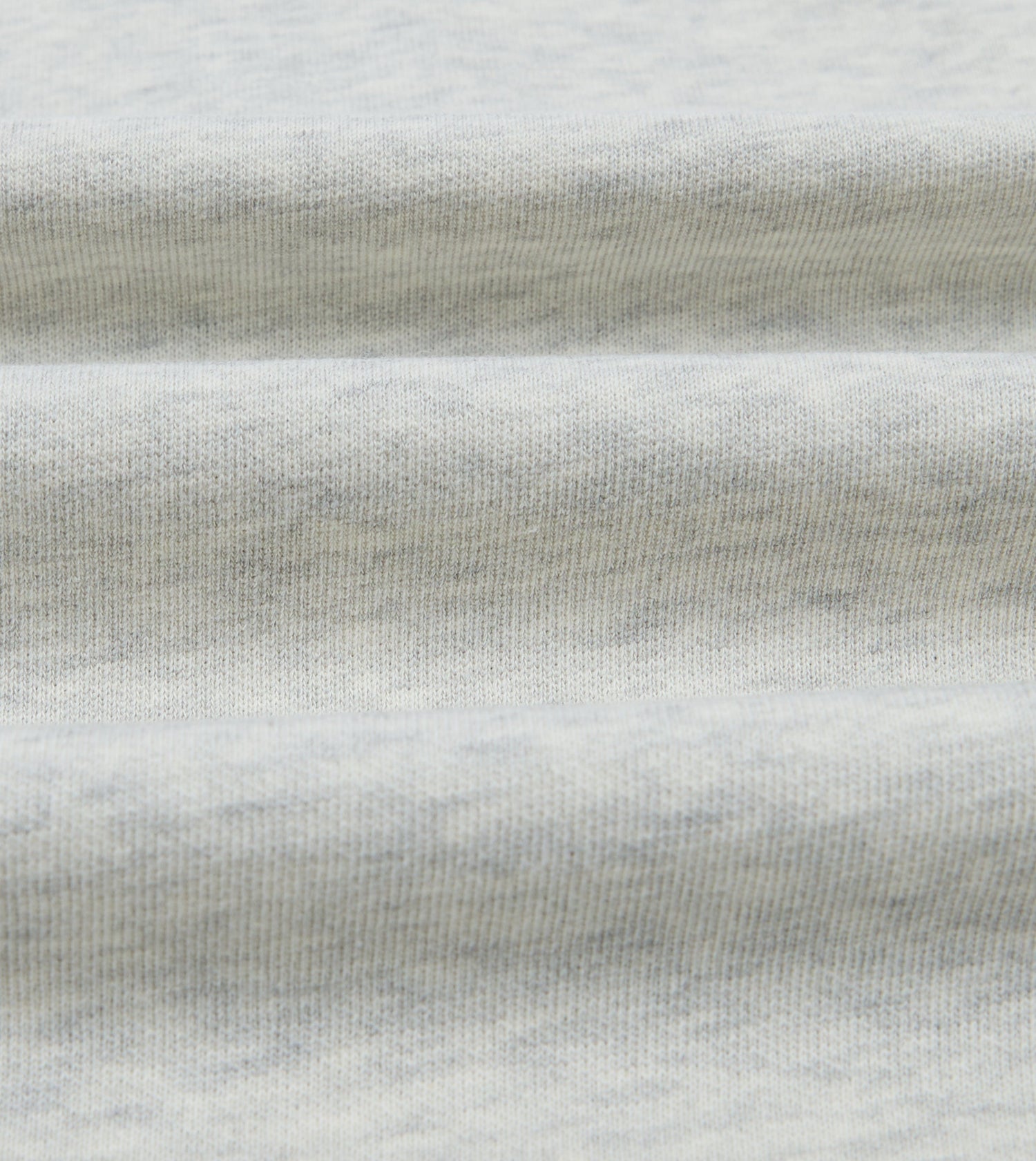 Grey Melange Jersey Cotton Long-Sleeve Polo Shirt