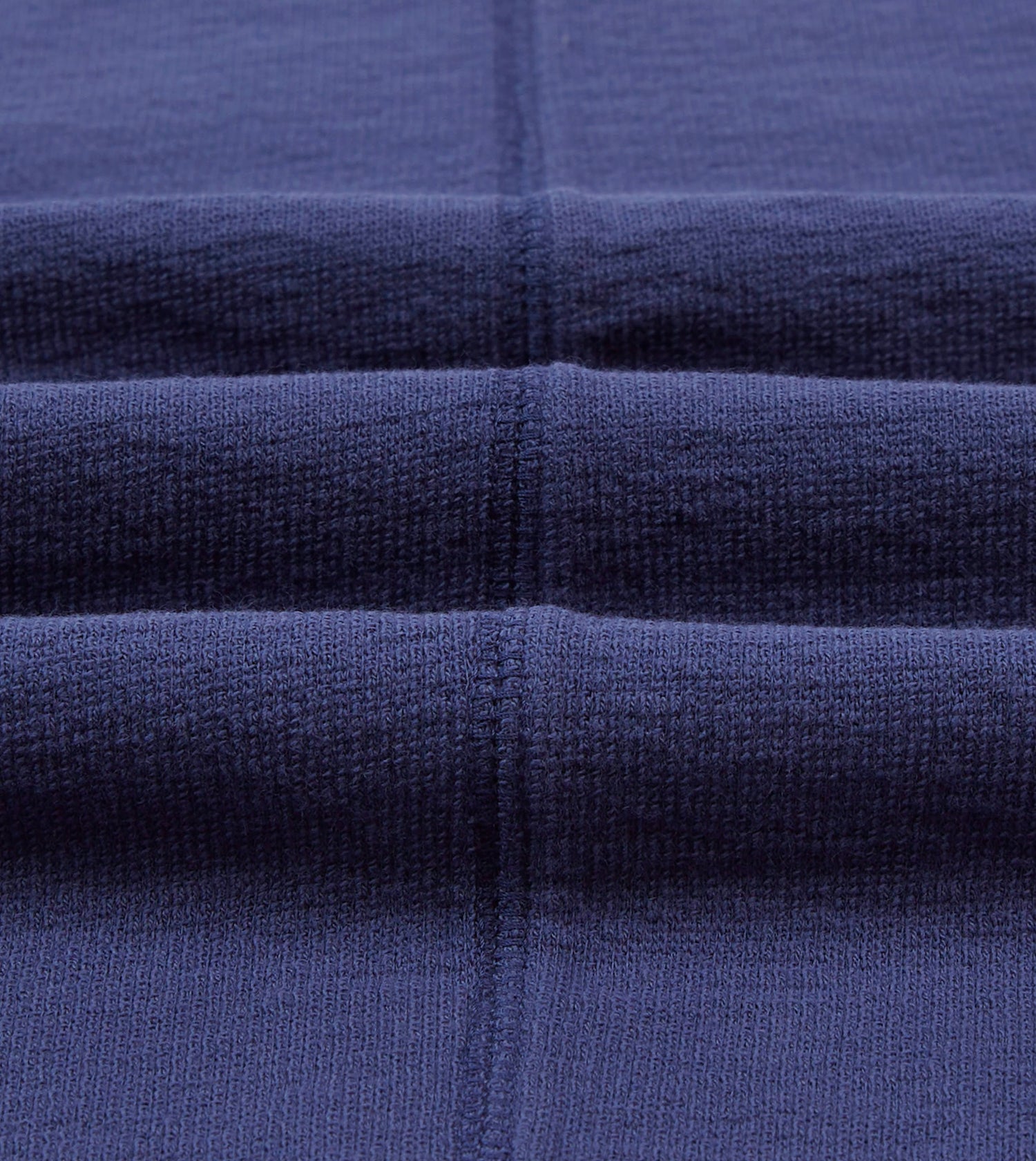 Navy Cotton Long-Sleeve Mock Neck Hiking T-Shirt