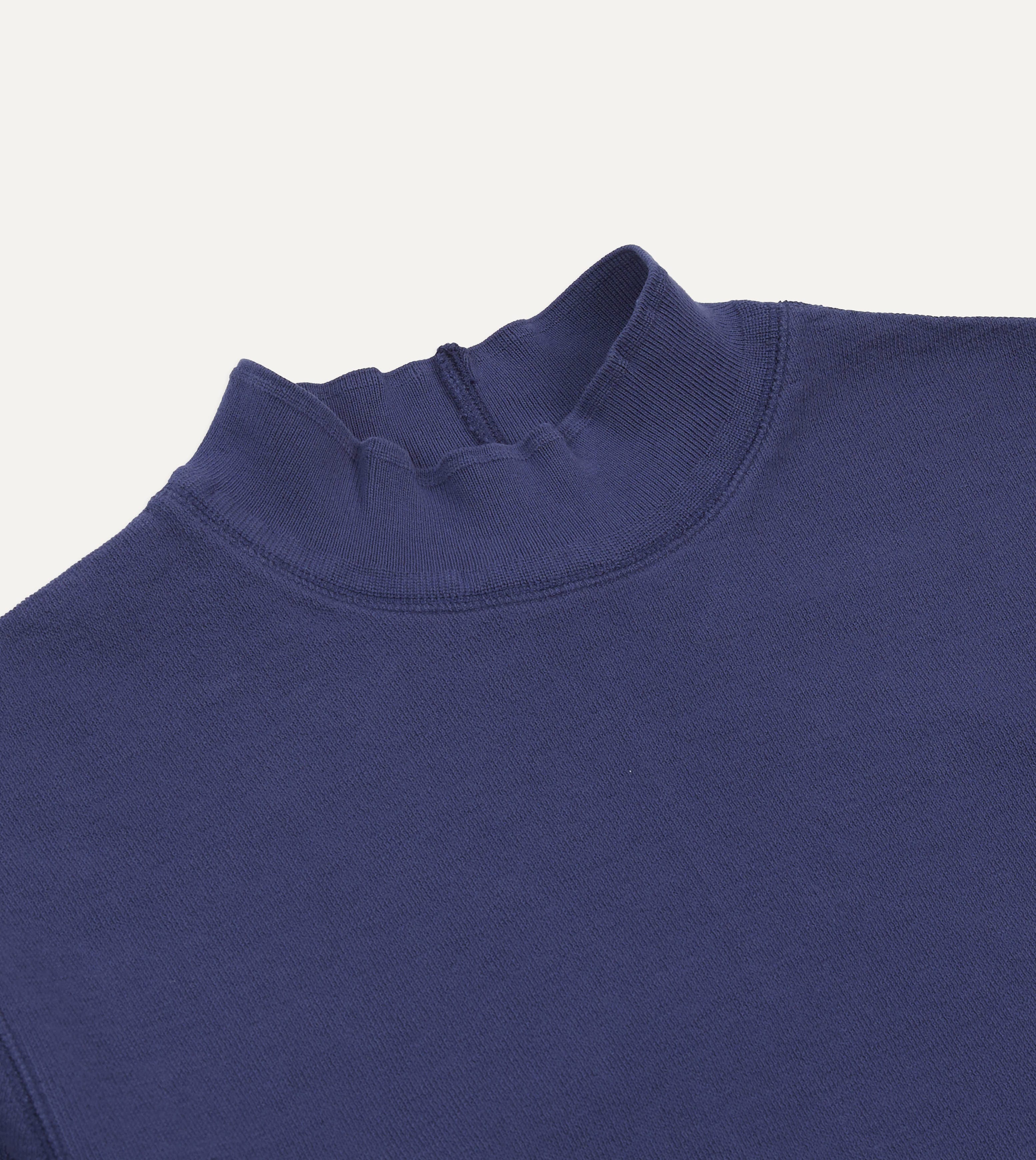 その他 TEN MOCK NECK COTTON KNIT NAVY L Jersey V-Neck Wool Navy Blue | Kiton