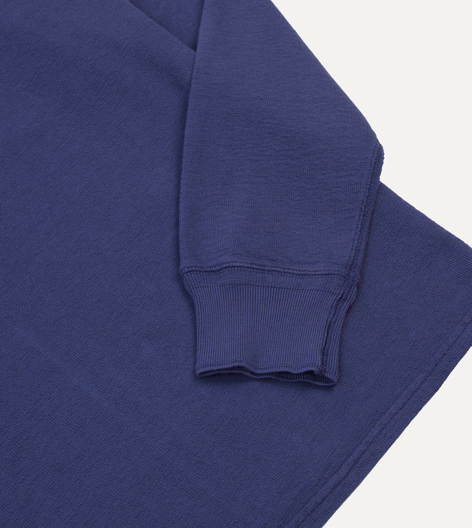 Navy Cotton Long-Sleeve Mock Neck Hiking T-Shirt