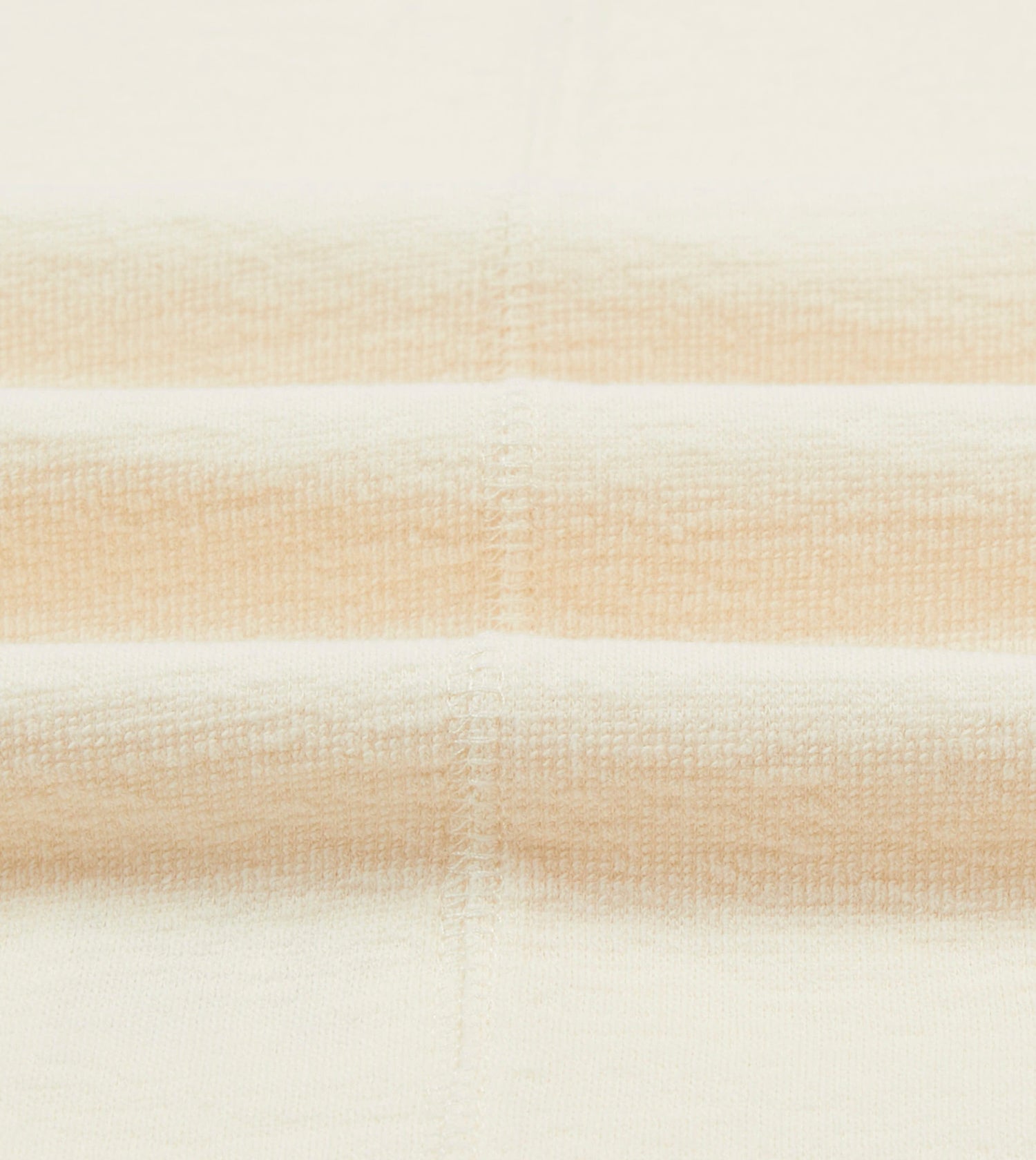 Ecru Cotton Long-Sleeve Mock Neck Hiking T-Shirt