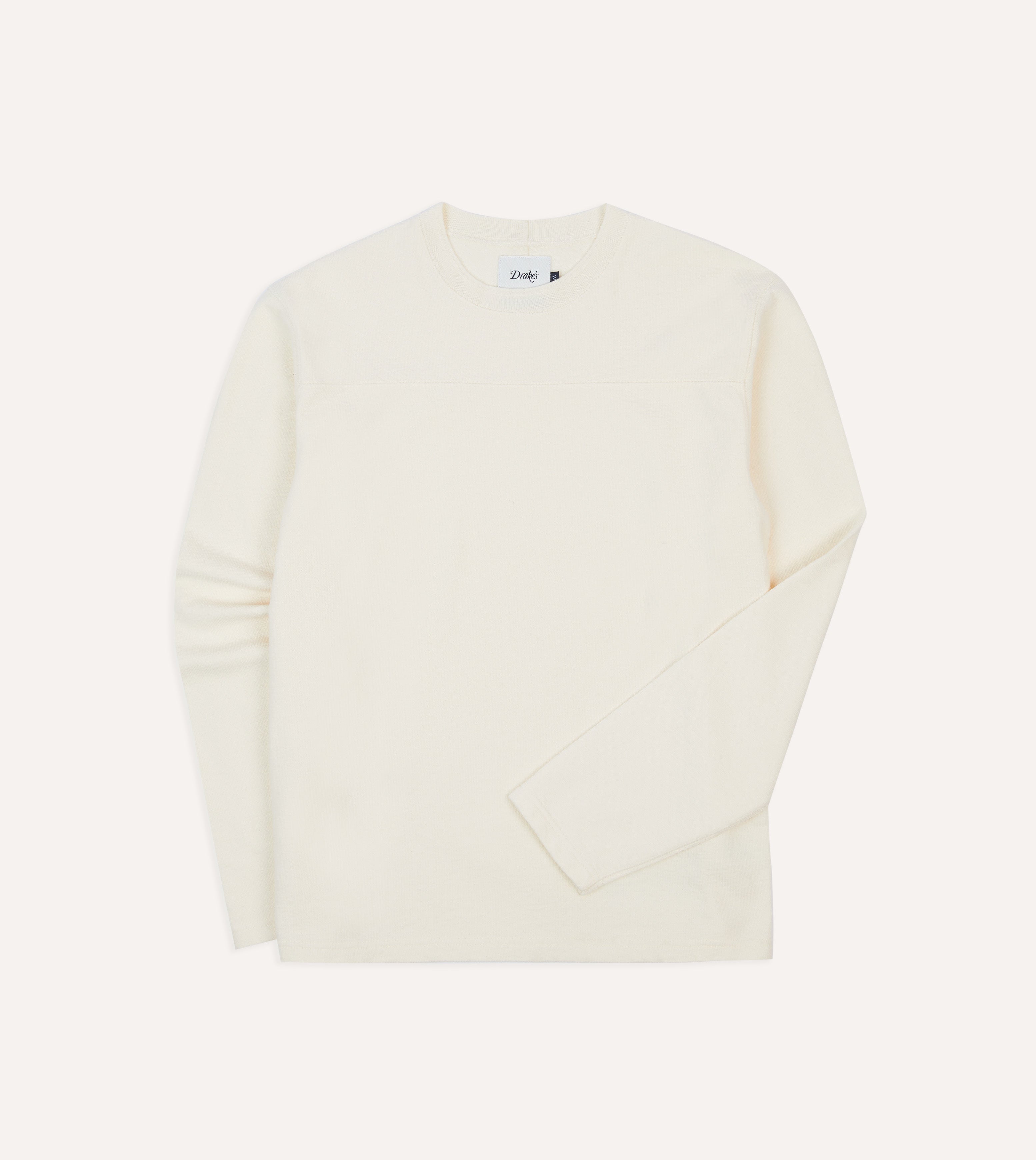 Antique White Panelled Cotton Training T-Shirt