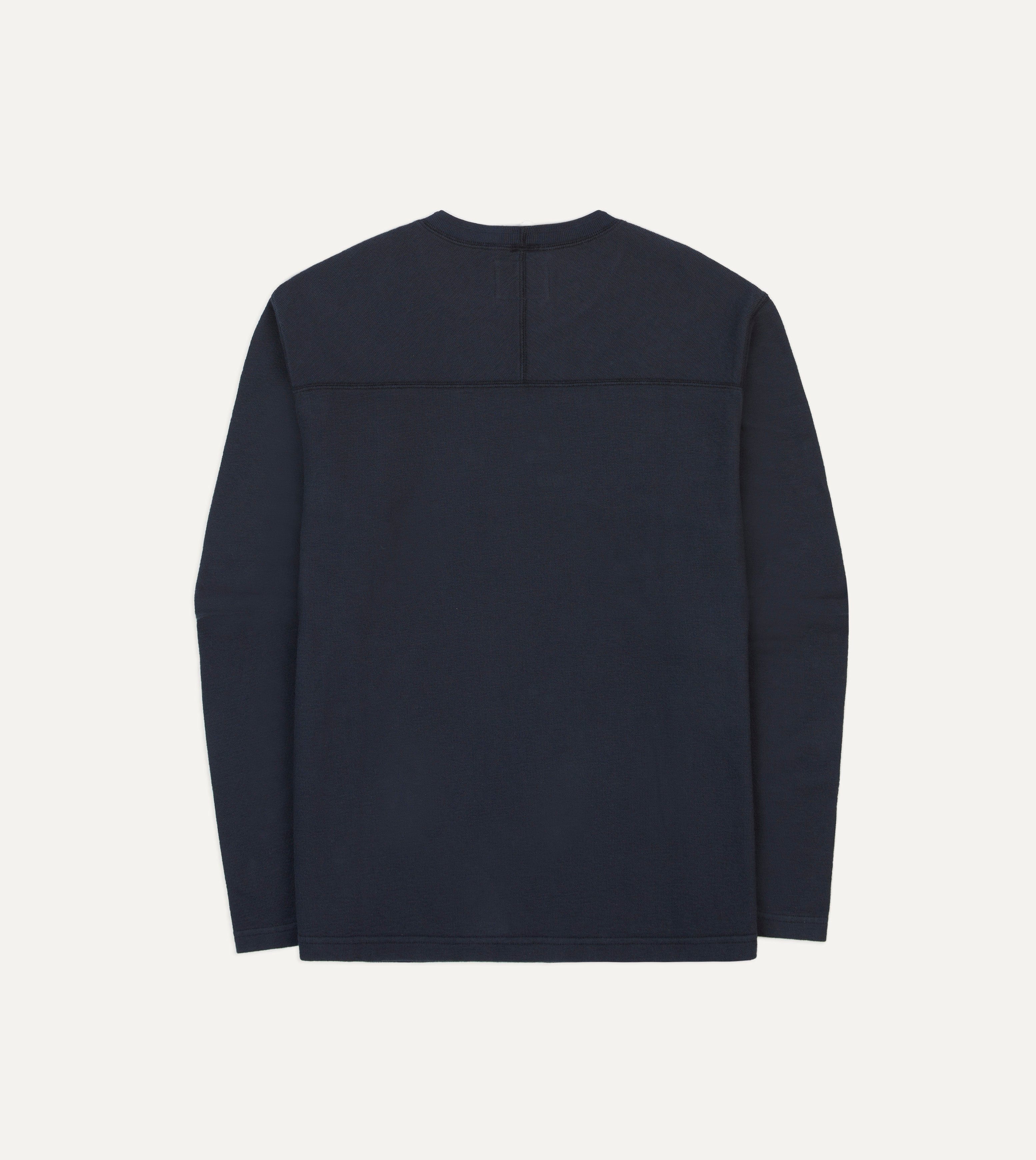 Navy Panelled Cotton Training T-Shirt