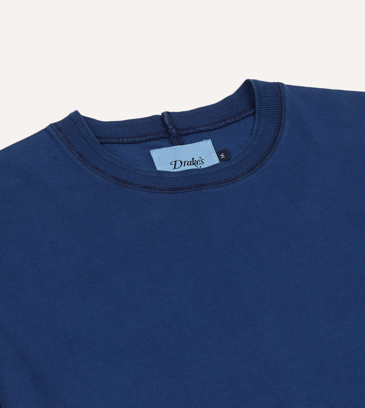 Indigo Dyed Cotton Long-Sleeve Hiking T-Shirt