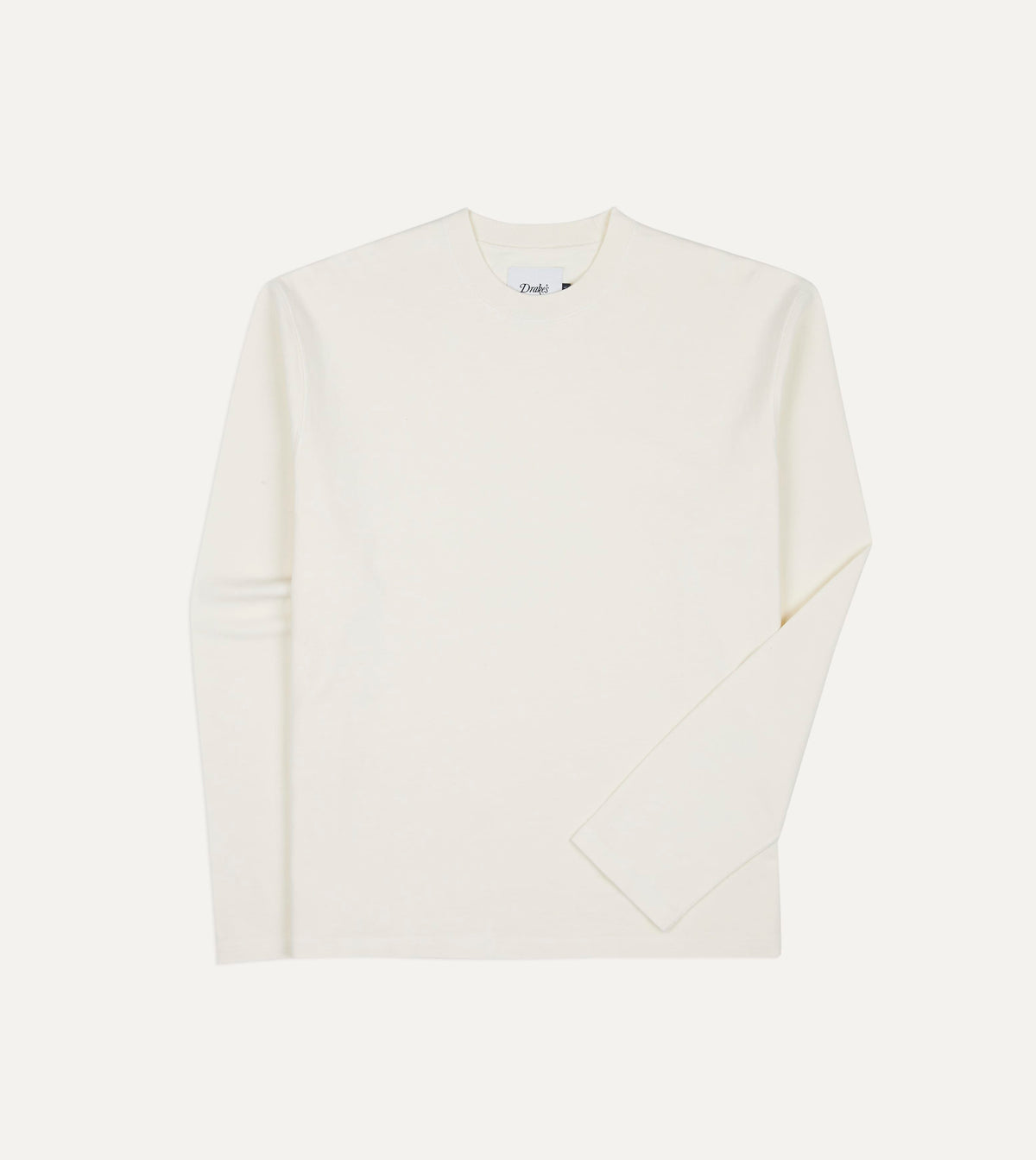 Antique White Cotton Long-Sleeve Hiking T-Shirt