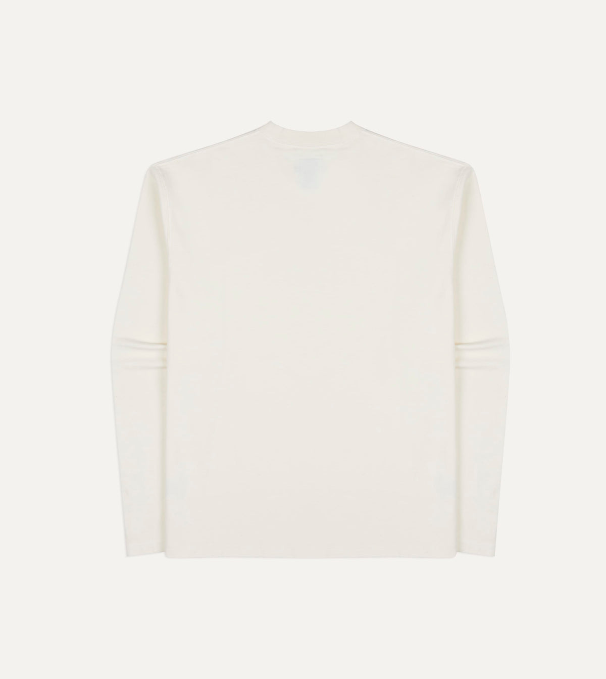 Antique White Cotton Long-Sleeve Hiking T-Shirt