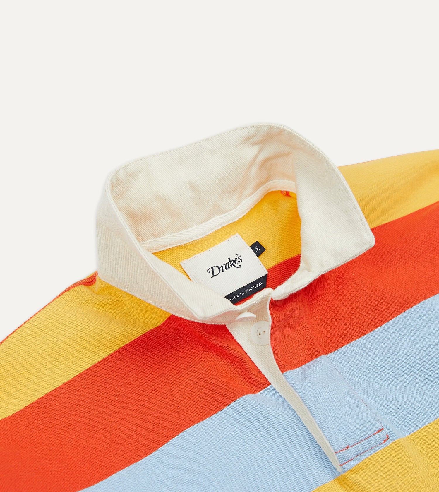 Yellow, Blue and Red Stripe Cotton Rugby Shirt
