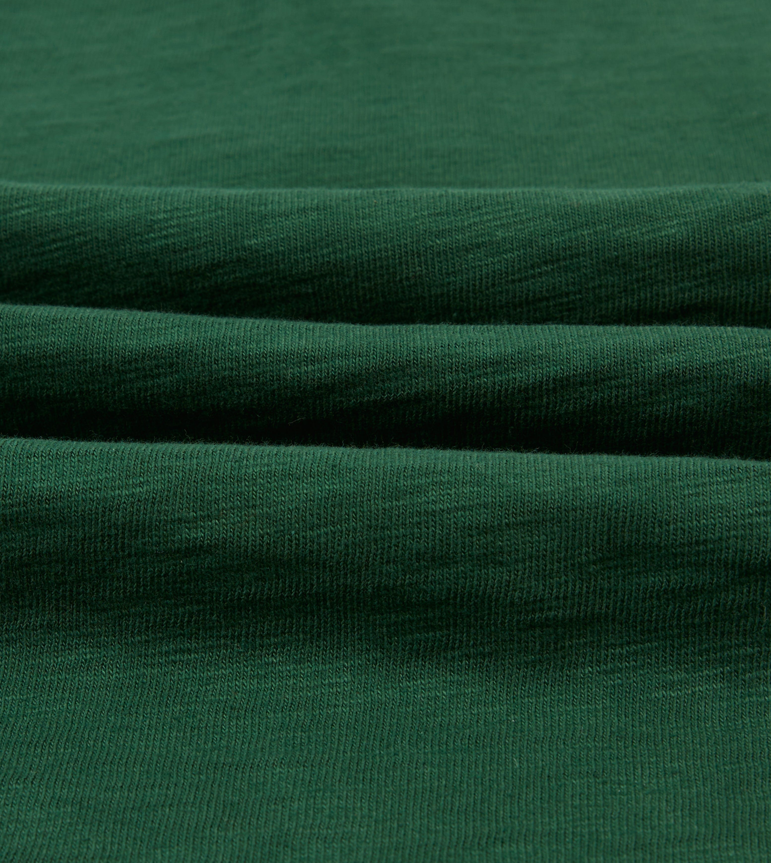 Green and Ecru Chevron Flamé Cotton Rugby Shirt