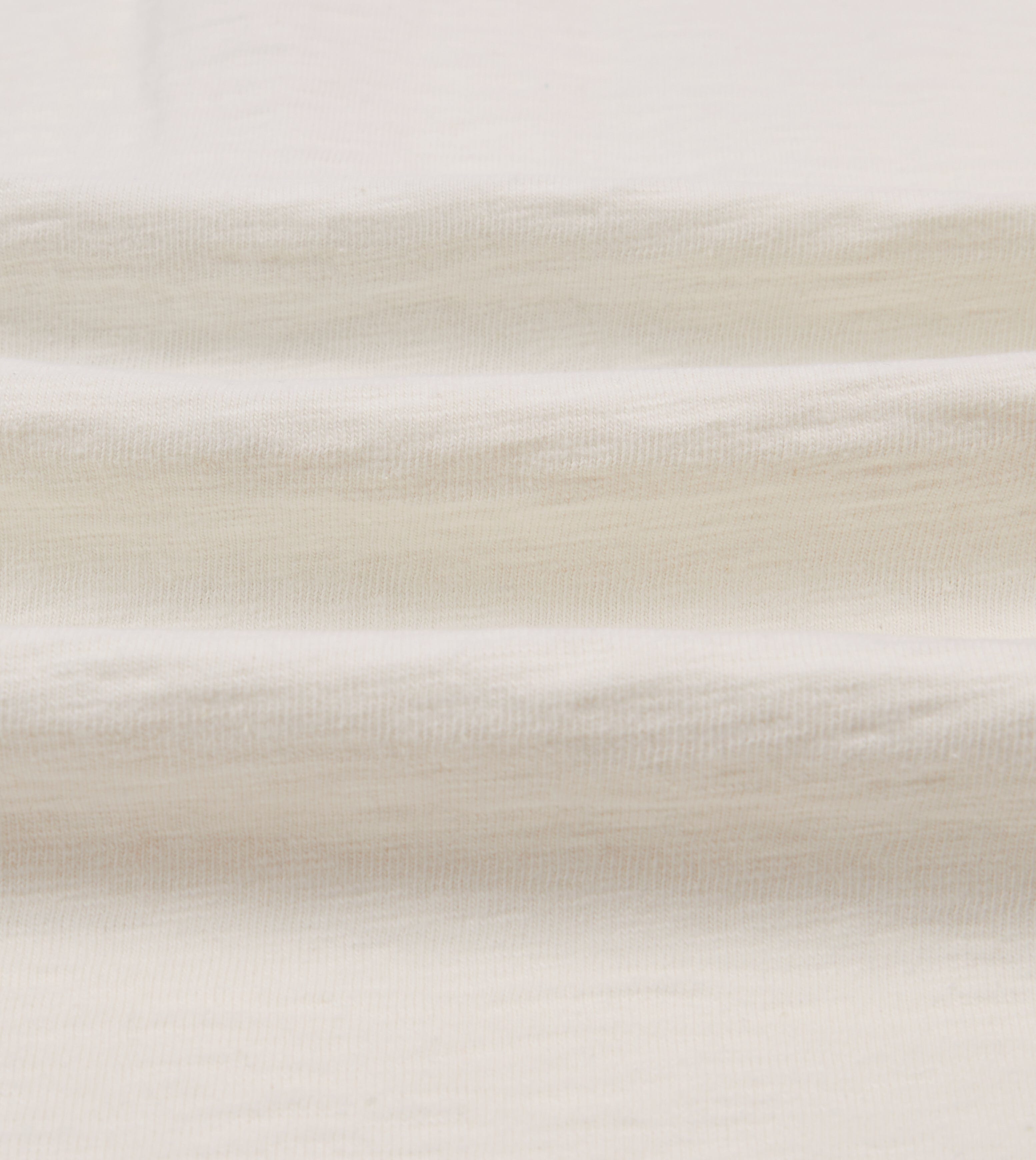 Ecru and Navy Chevron Flamé Cotton Rugby Shirt