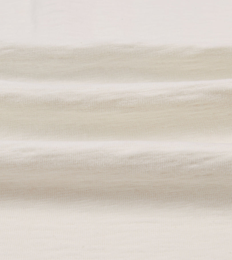 Ecru and Navy Chevron Flamé Cotton Rugby Shirt