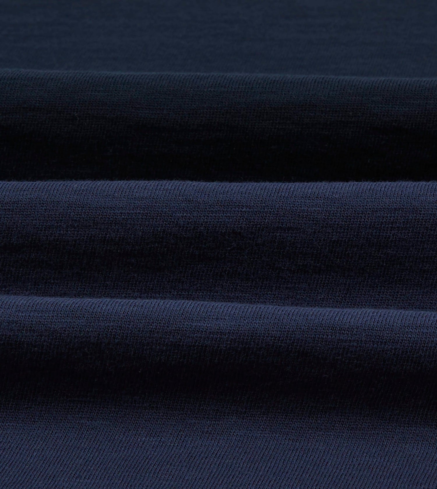 Navy and Ecru Stripe Mock Collar Long-Sleeve Jersey