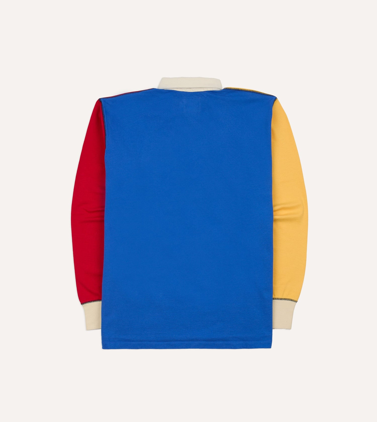 Colourblock Multi Panelled Cotton Rugby Shirt