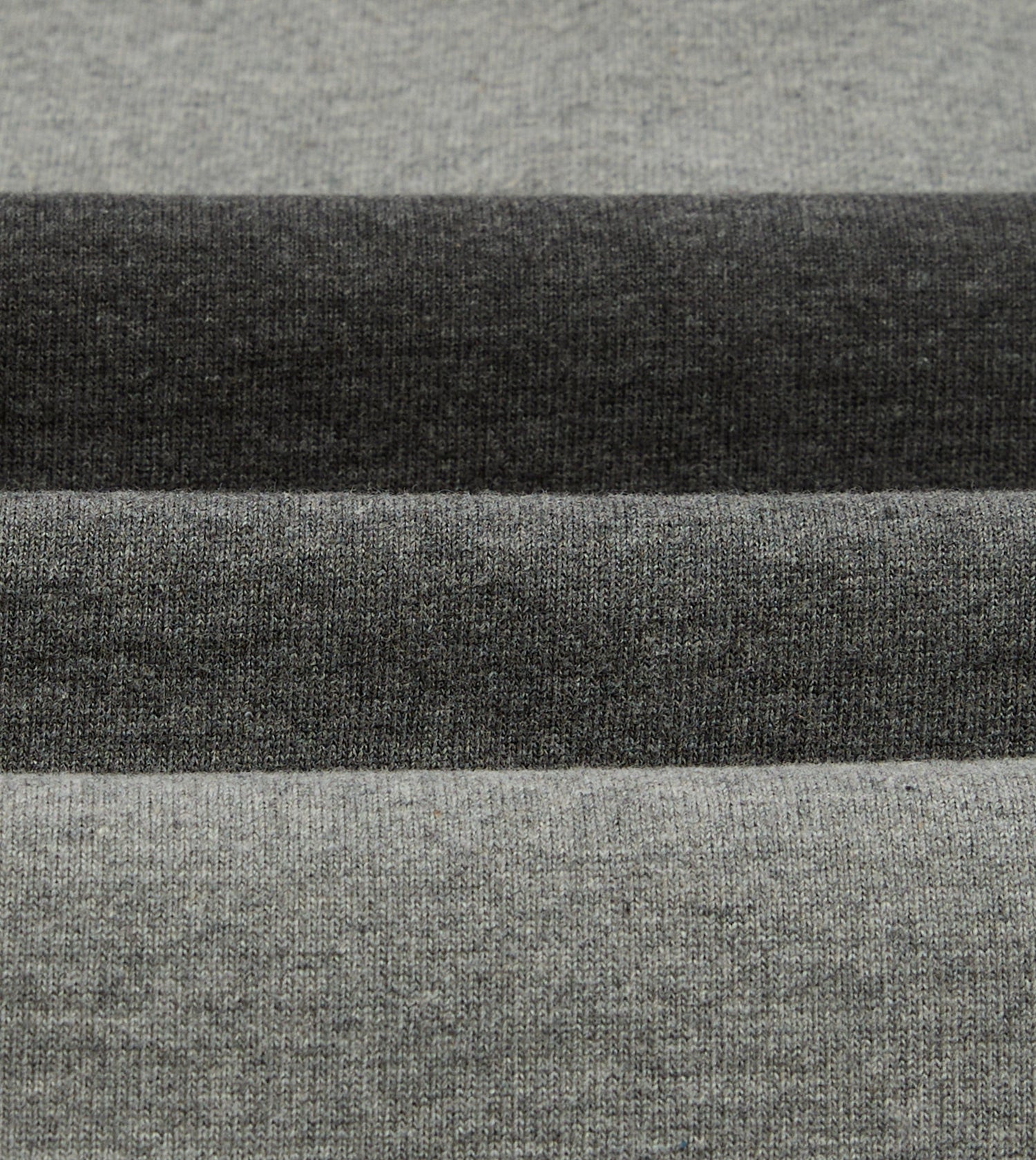 Grey Melange Centre Stripe Cotton Rugby Shirt