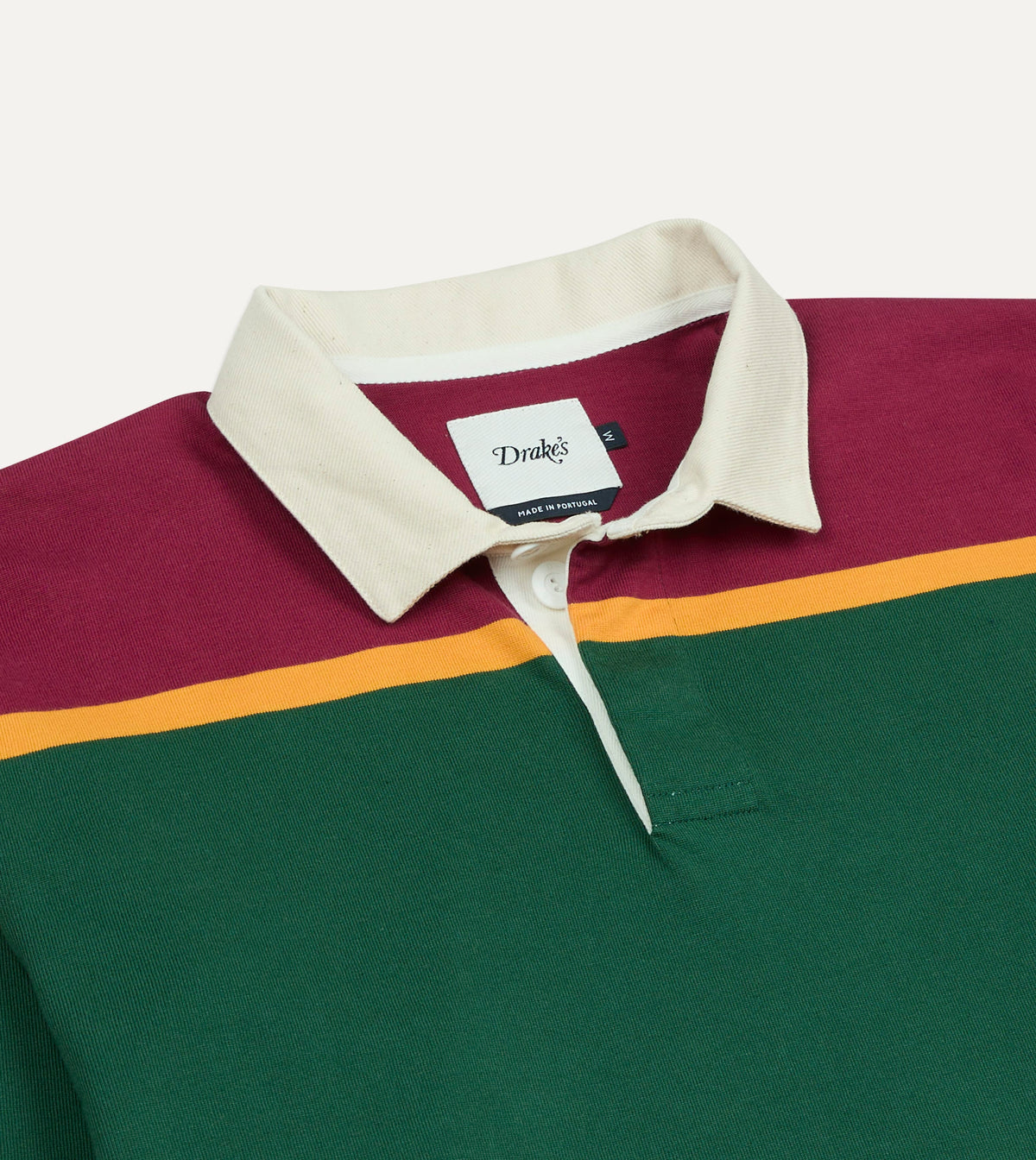 Pink, Green and Yellow Multi Stripe Cotton Rugby Shirt