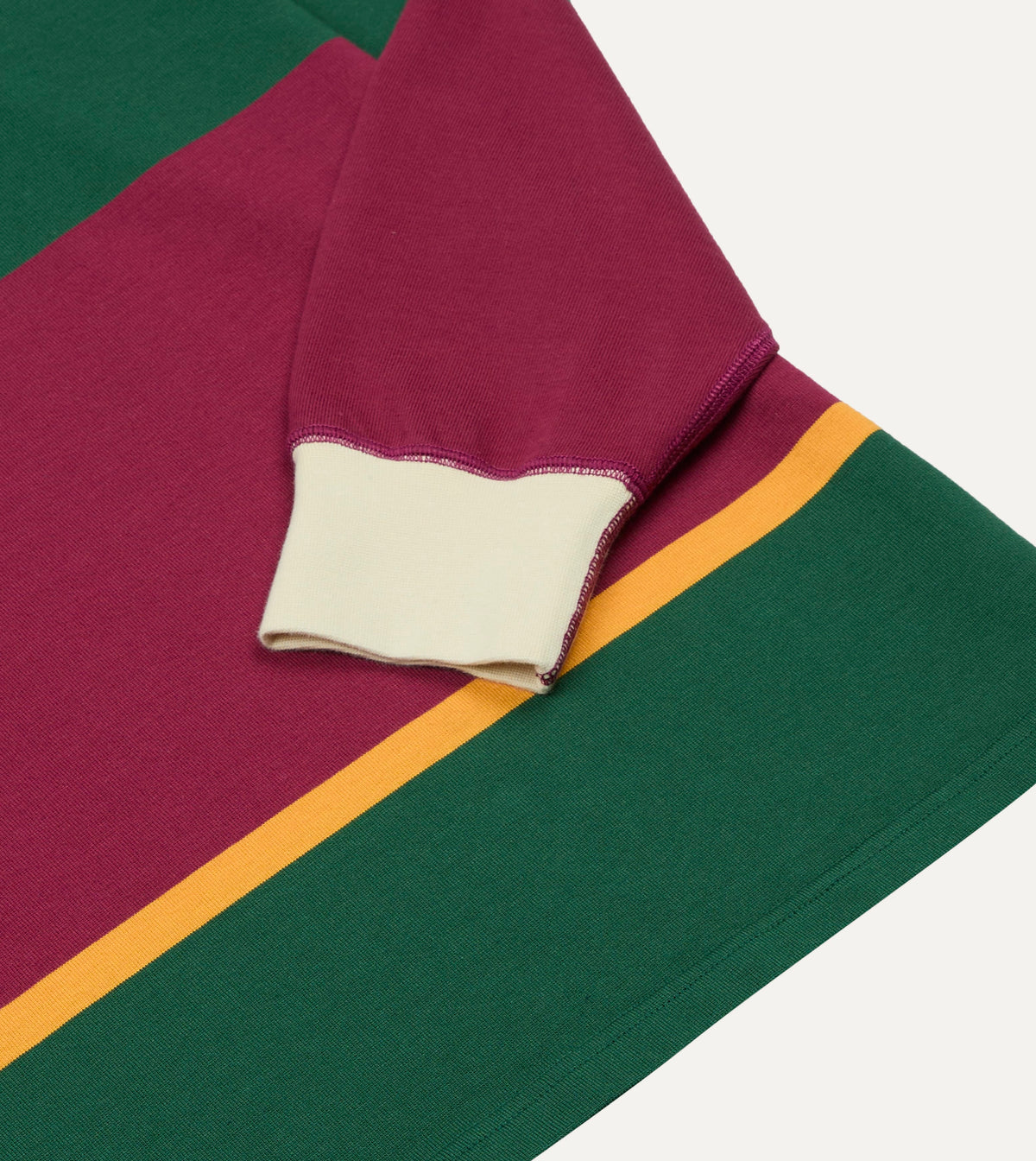 Pink, Green and Yellow Multi Stripe Cotton Rugby Shirt