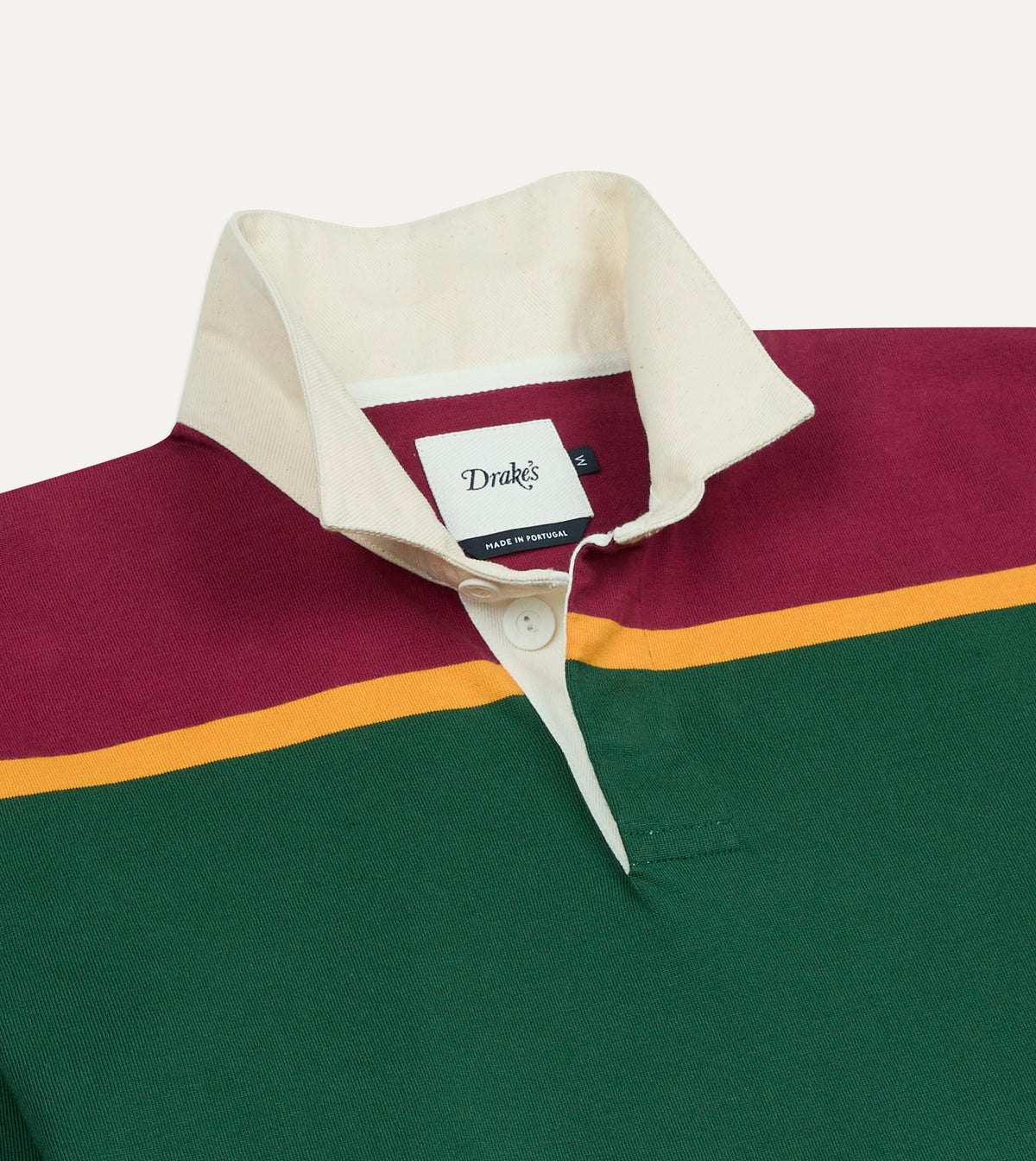 Pink, Green and Yellow Multi Stripe Cotton Rugby Shirt