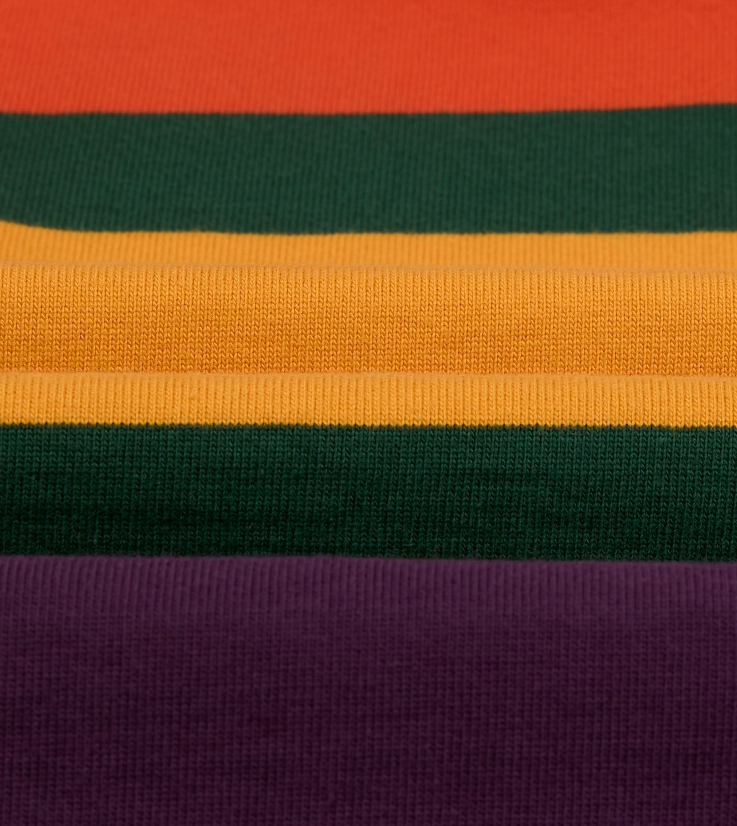 Red, Yellow and Purple Multi Stripe Cotton Rugby Shirt