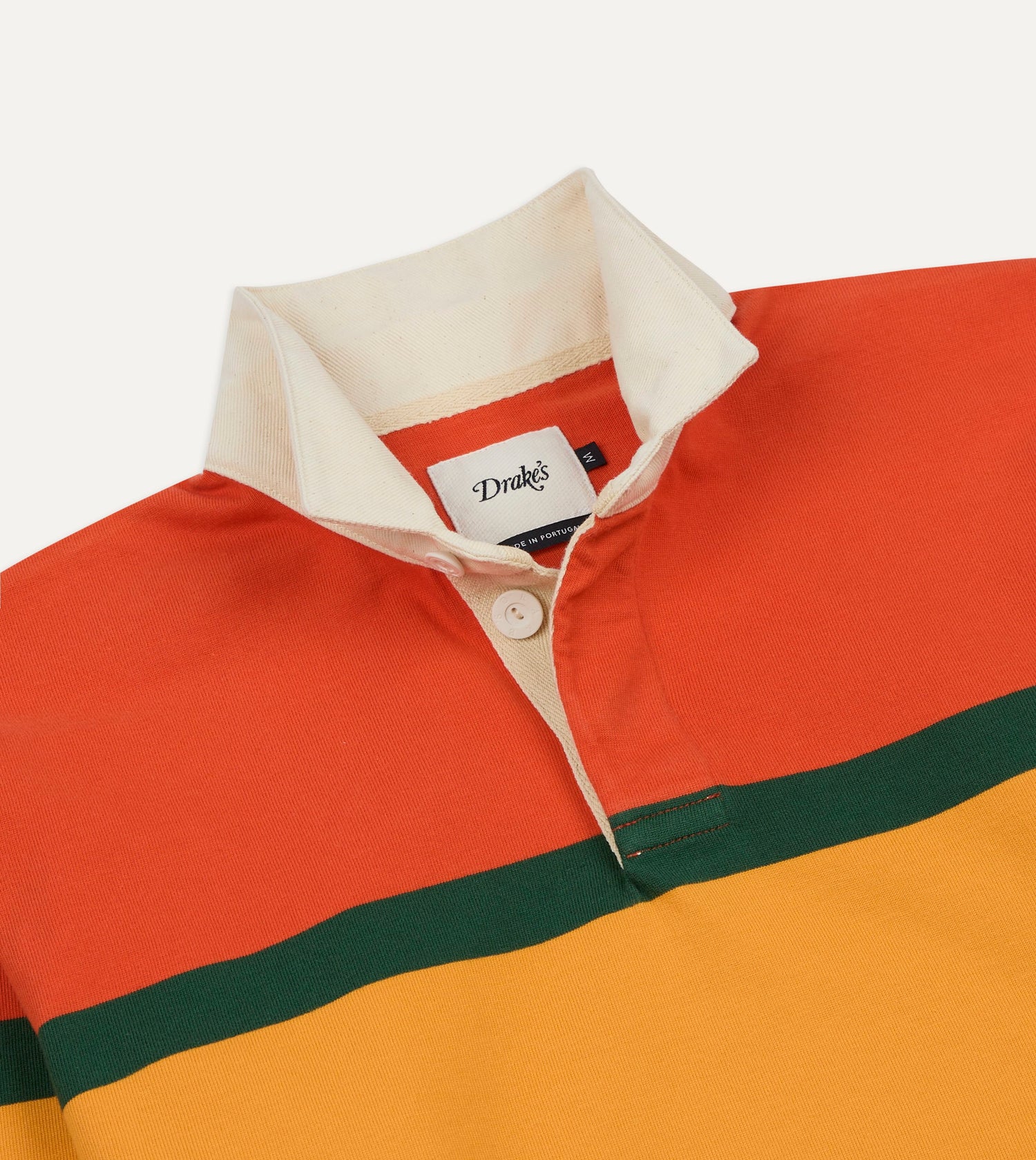 Red, Yellow and Purple Multi Stripe Cotton Rugby Shirt