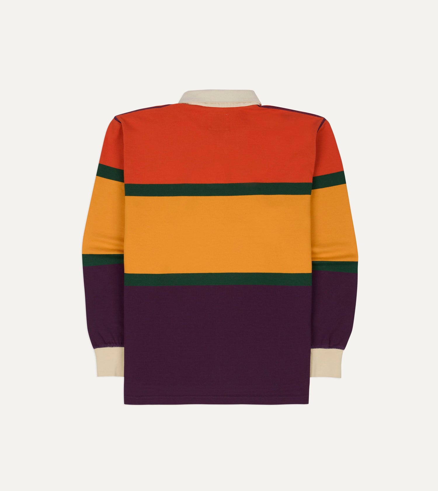 Red, Yellow and Purple Multi Stripe Cotton Rugby Shirt