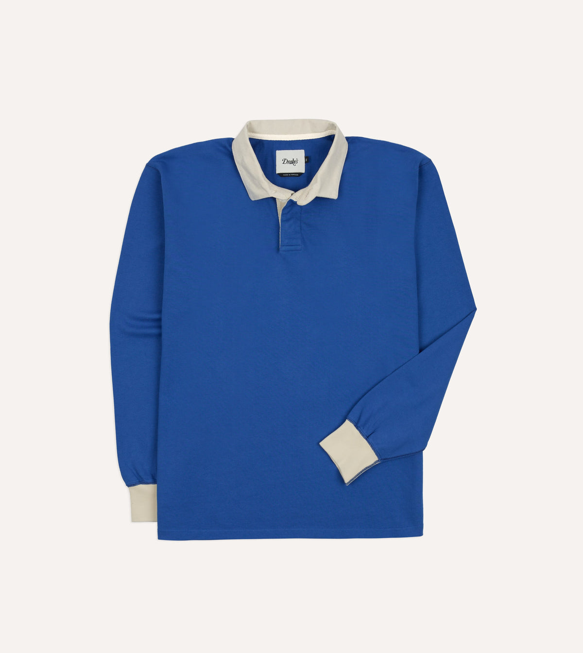 Blue Cotton Rugby Shirt – Drakes