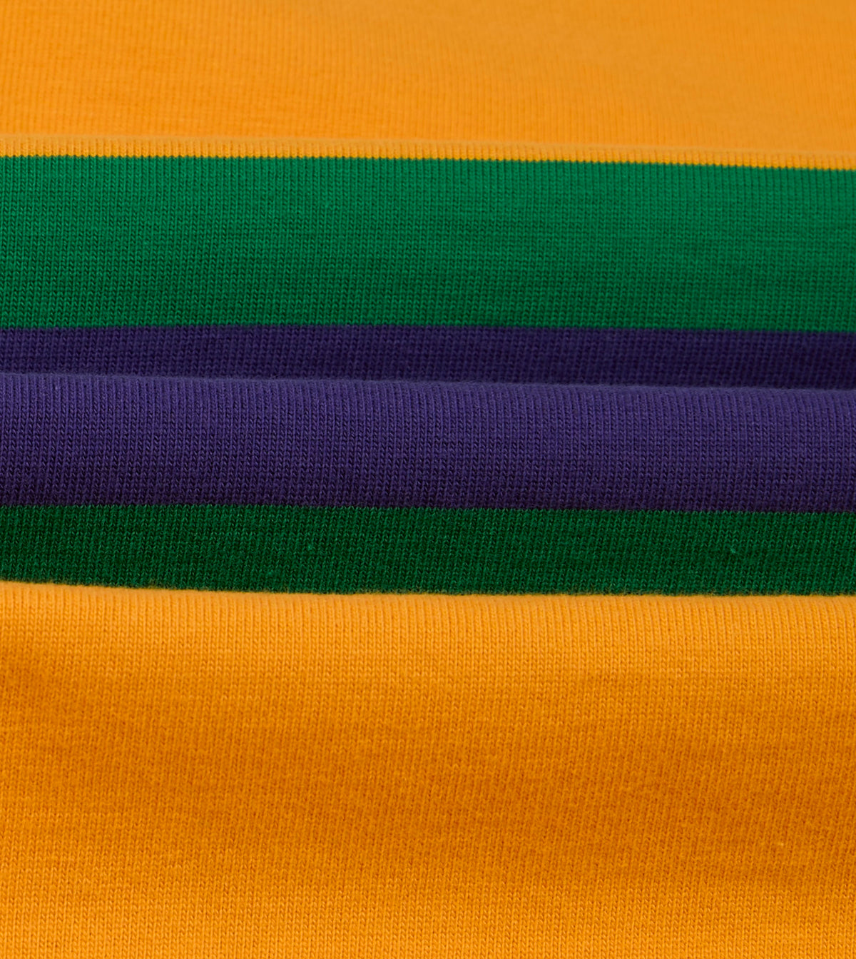 Yellow, Purple and Green Multi Stripe Cotton Rugby Shirt