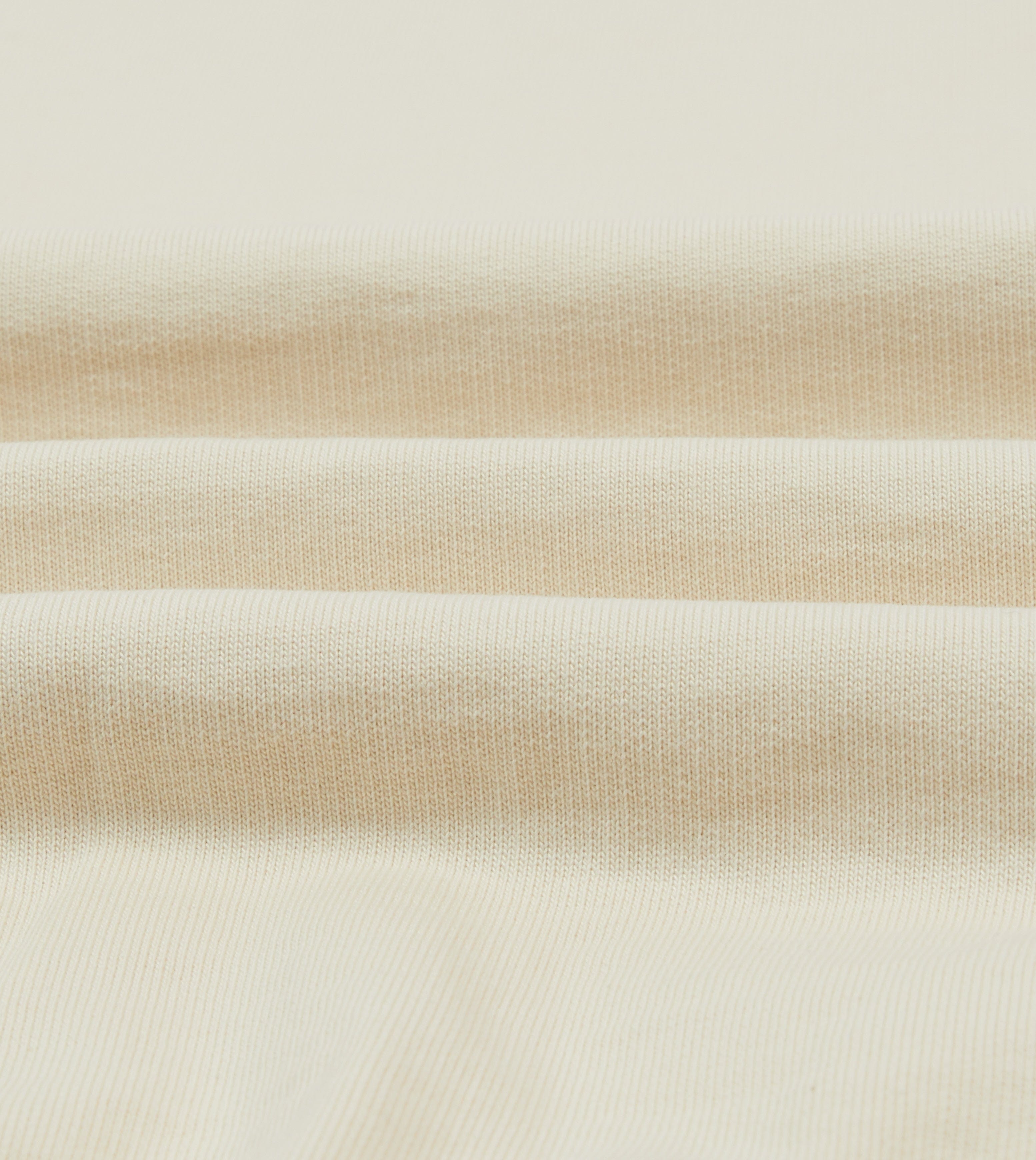 Ecru, Navy and Yellow Striped Rib Cotton Jersey Sweatshirt