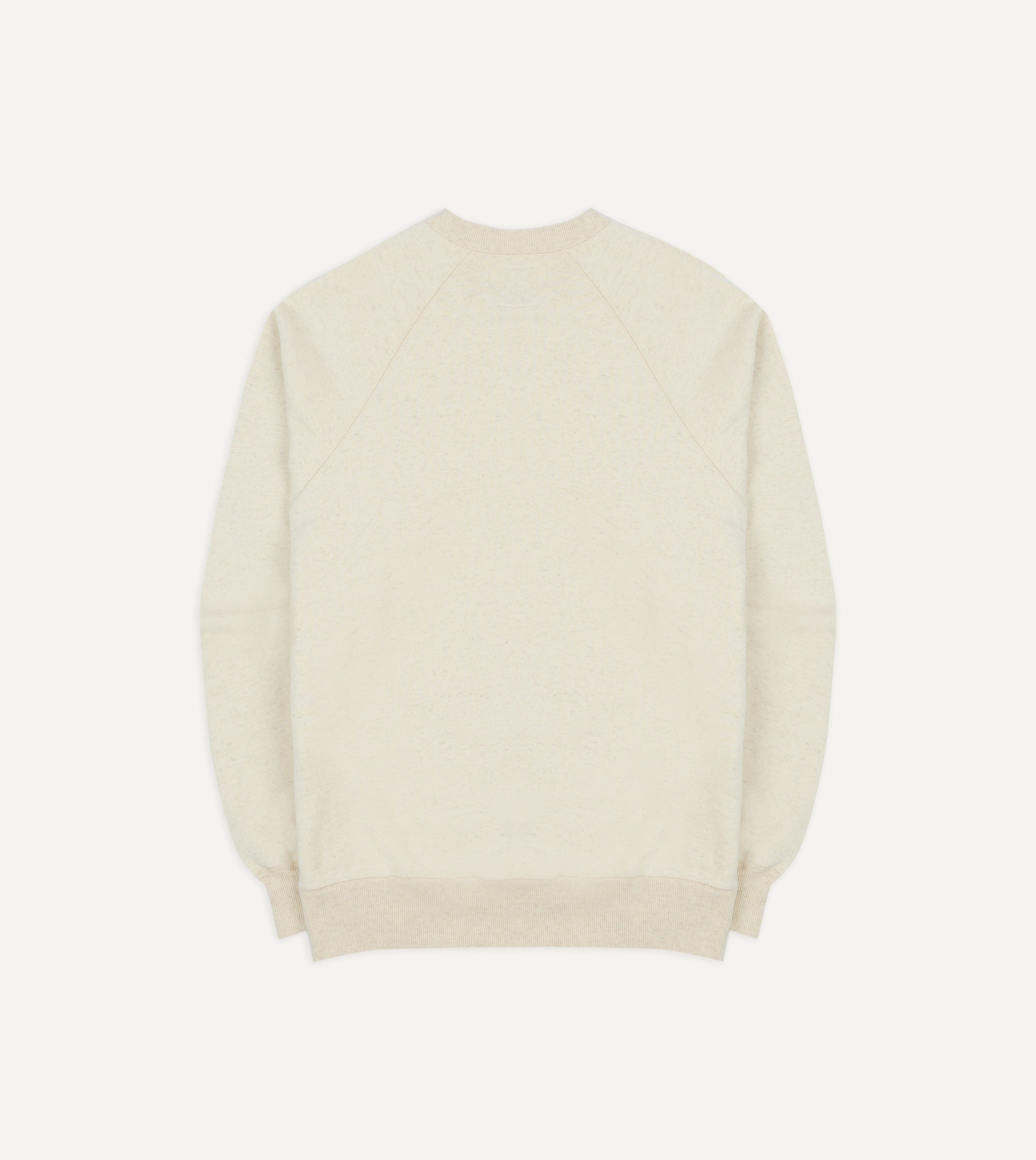 Ecru Cotton-Hemp Sweatshirt