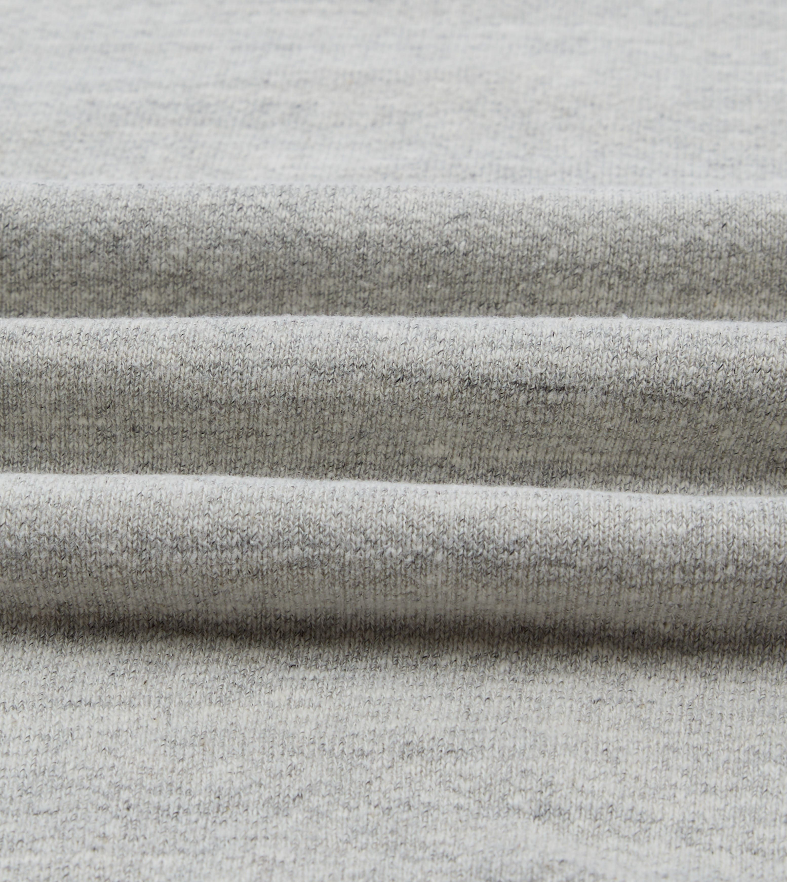 Grey Melange Cotton Sweatshirt