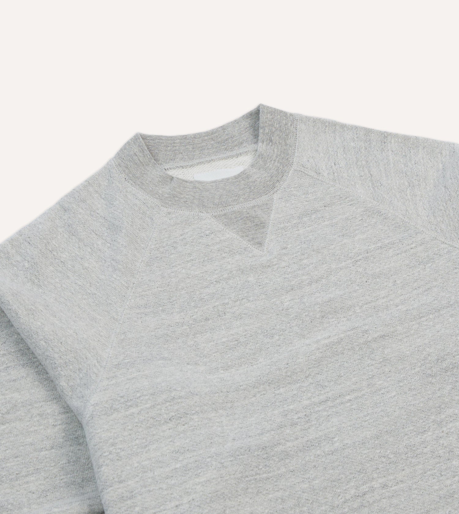 Grey Melange Cotton Sweatshirt