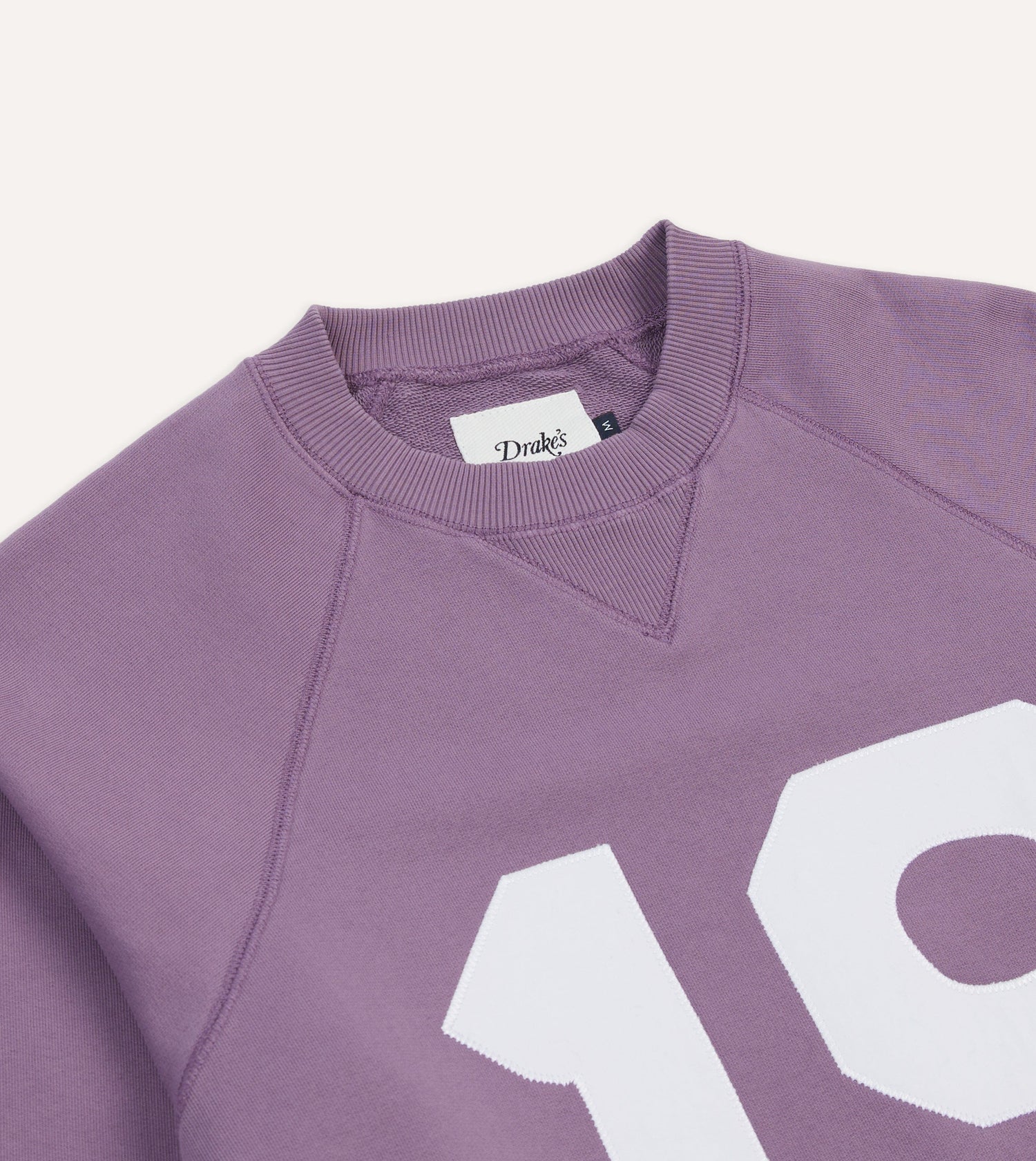 Lilac ‘1977’ Appliqué Cotton Sweatshirt