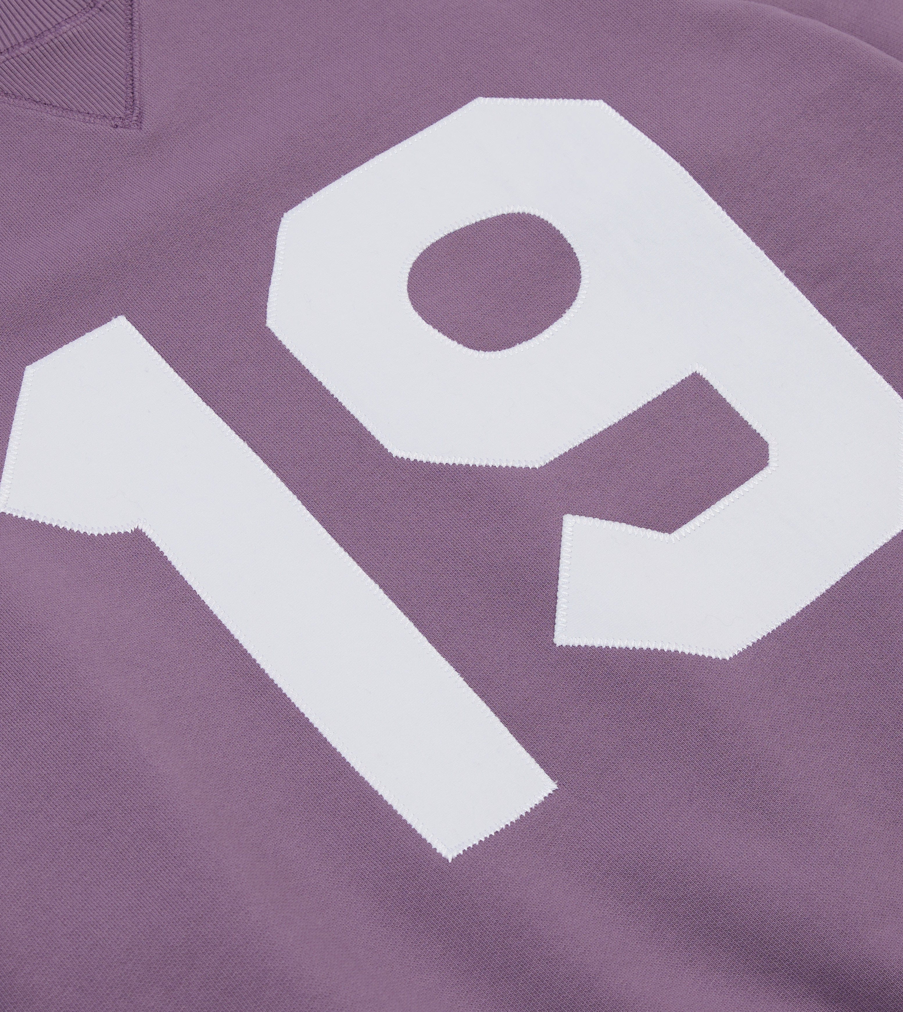 Lilac ‘1977’ Appliqué Cotton Sweatshirt