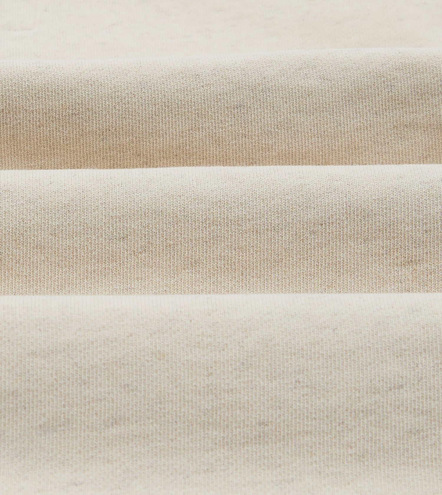 Ecru Cotton-Hemp Smock Sweatshirt