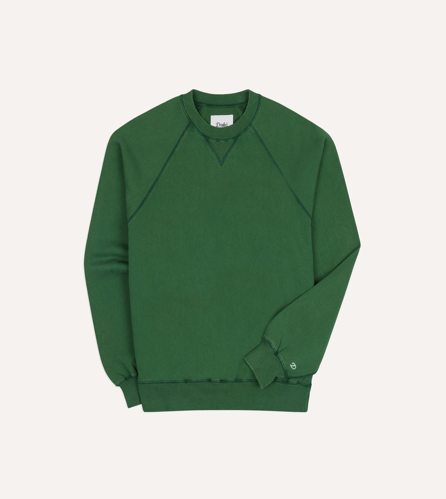 Green Cotton-Hemp Raglan Sweatshirt