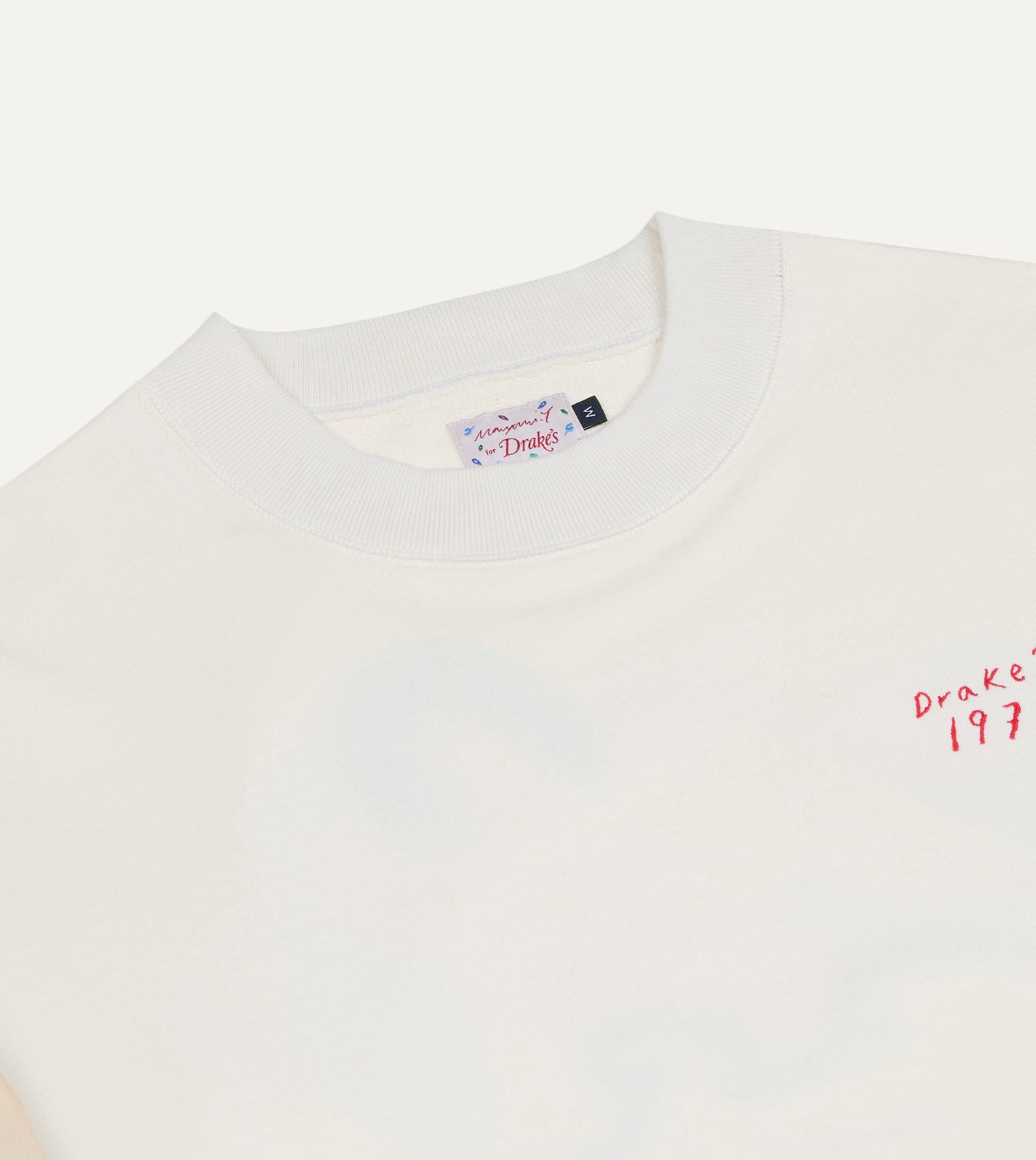 Mayumi Y. for Drake’s Embroidered Cotton Sweatshirt