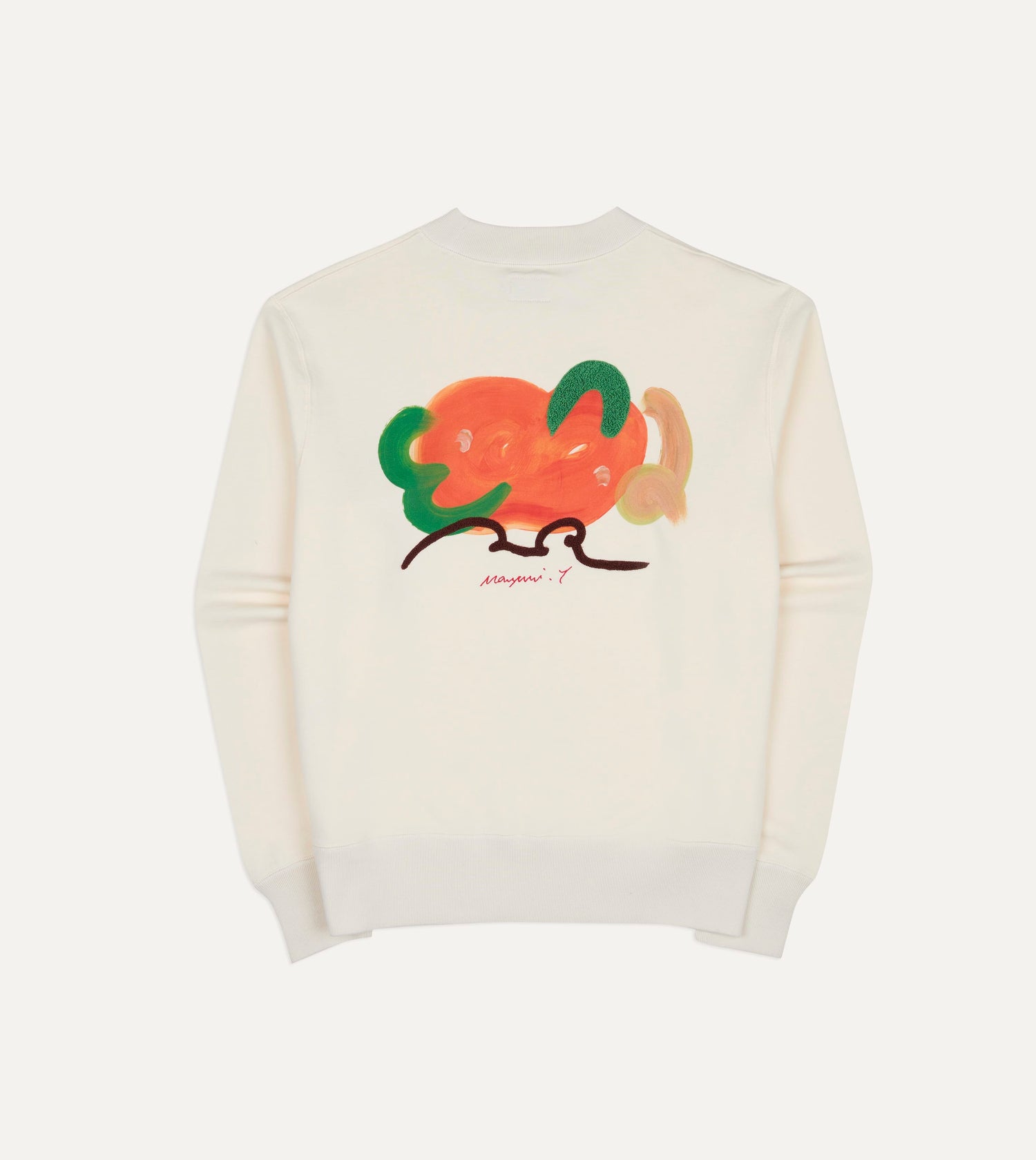 Mayumi Y. for Drake’s Embroidered Cotton Sweatshirt