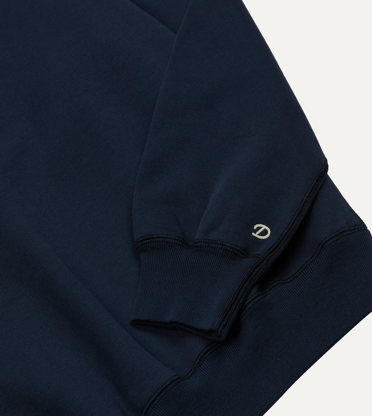 Navy Cotton Raglan Sweatshirt