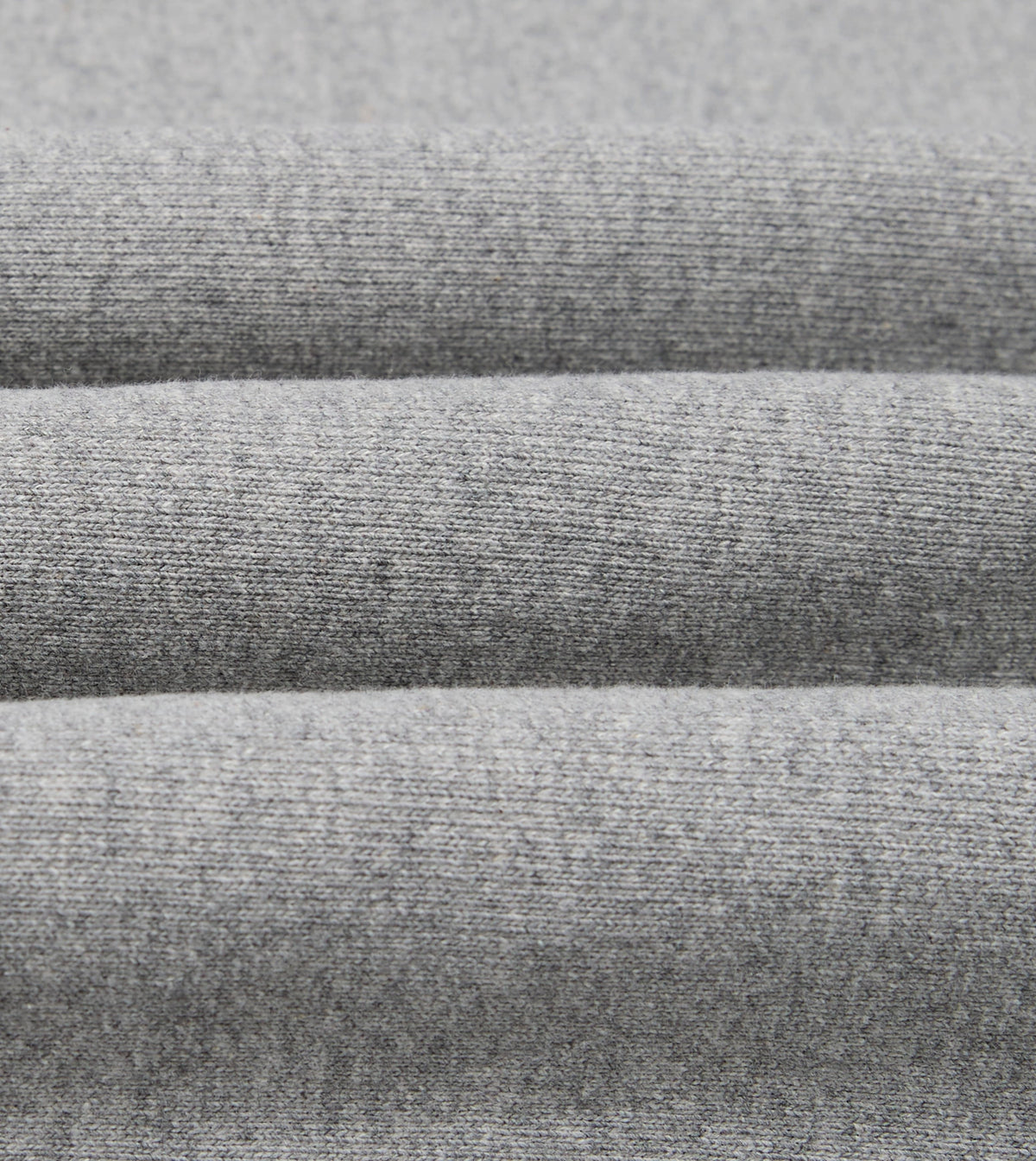 Grey Melange Cotton Reverse Weave Sweatshirt