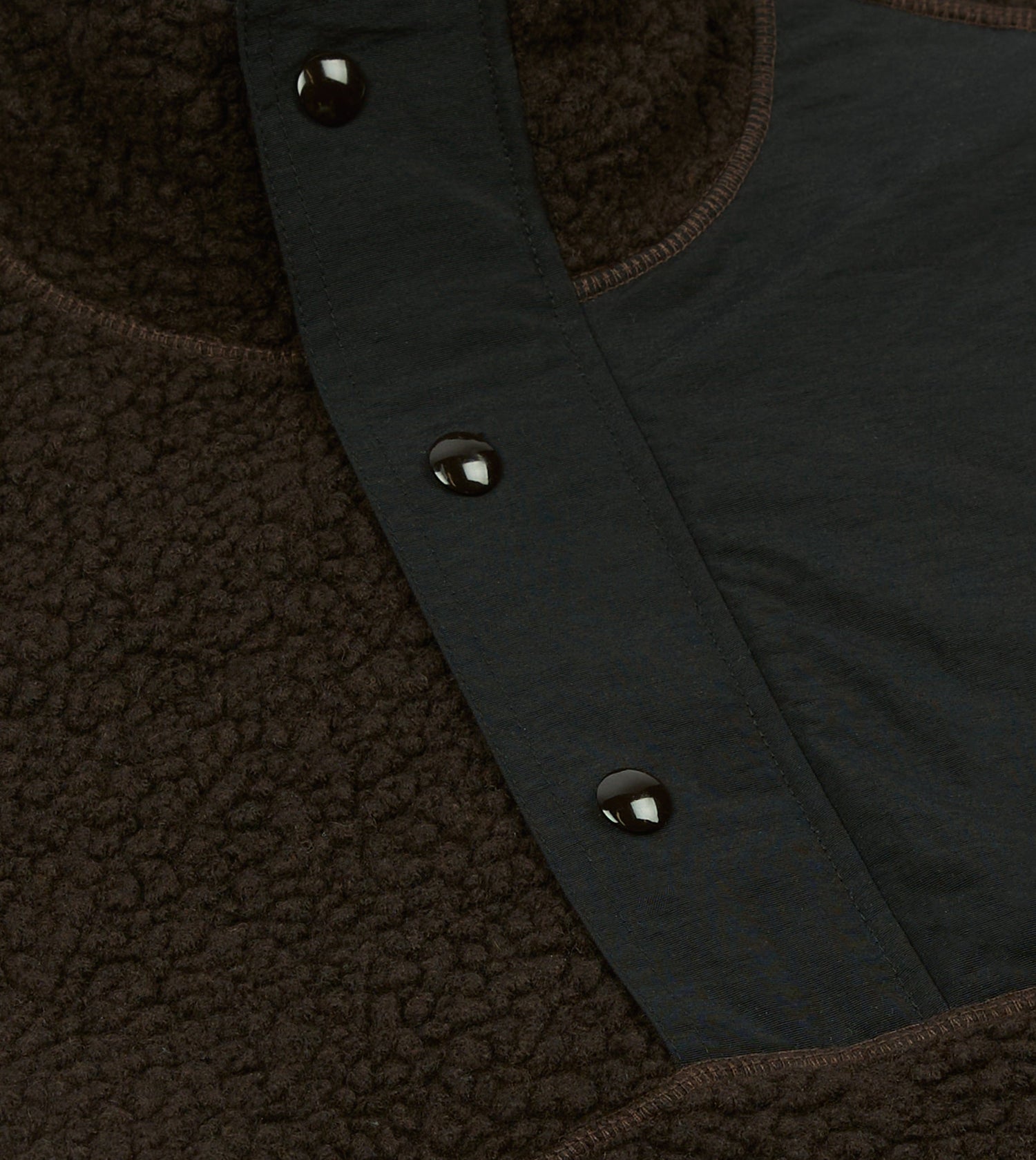 Drake's by A. Levine Boucle Wool Half-Zip Fleece Jacket