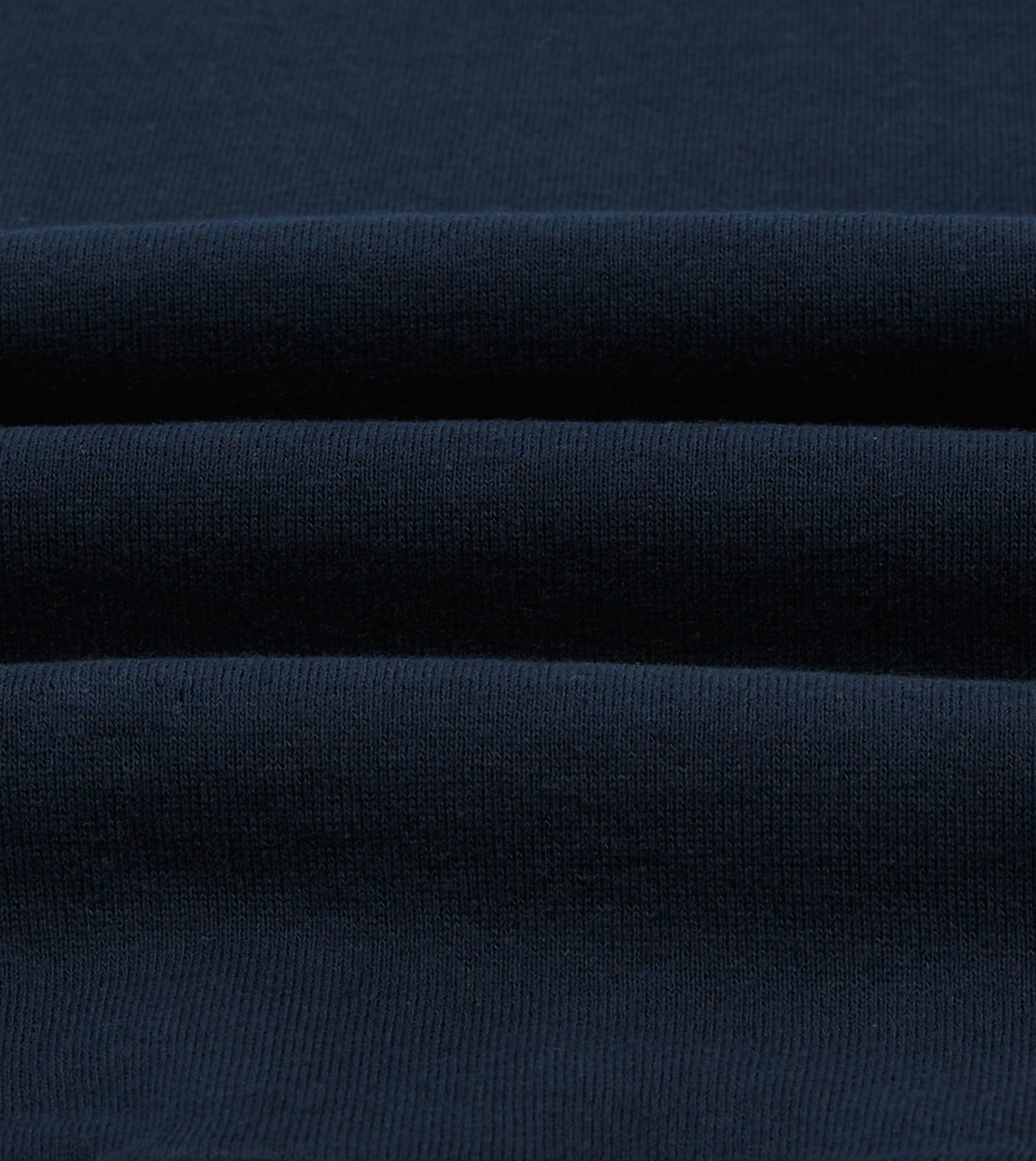 Navy Cotton Half-Zip Collared Sweatshirt