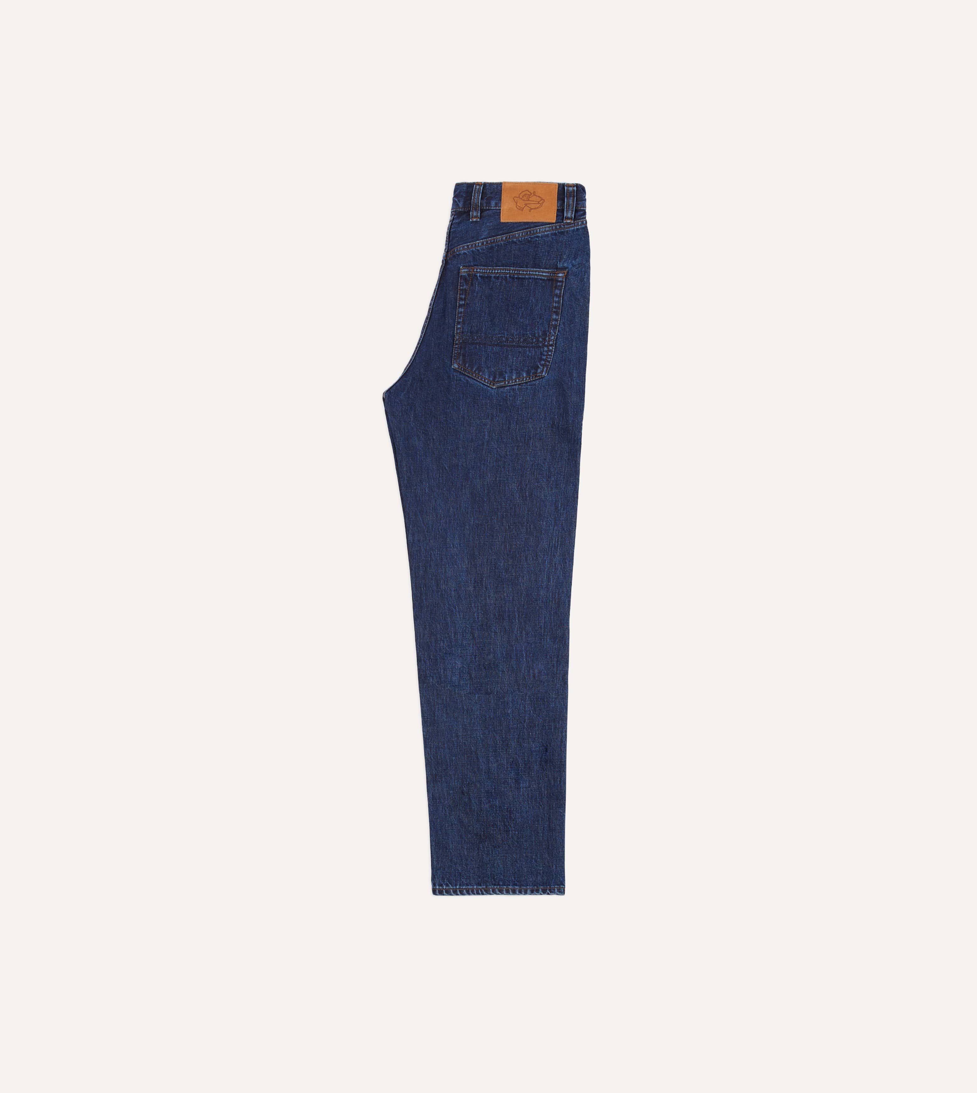 Stone Wash 14.2oz Japanese Selvedge Denim Five-Pocket Jeans – Drakes