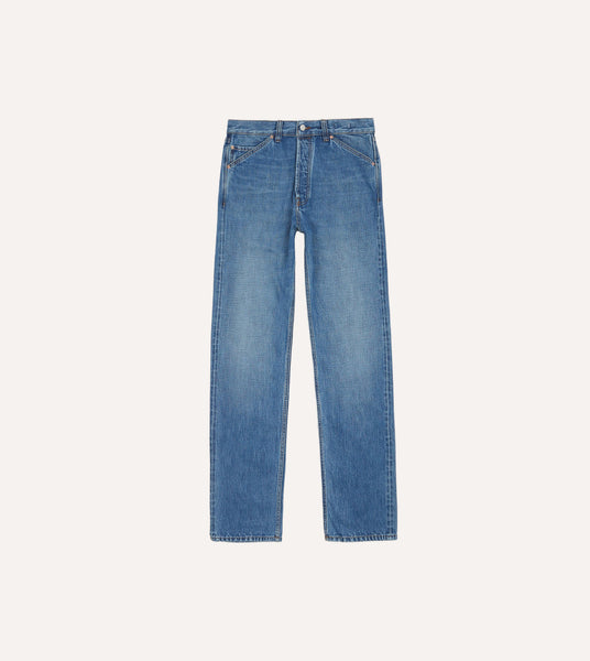 Custom Wash 14.2oz Japanese Selvedge Denim Five-Pocket Jeans – Drakes | Stretchjeans