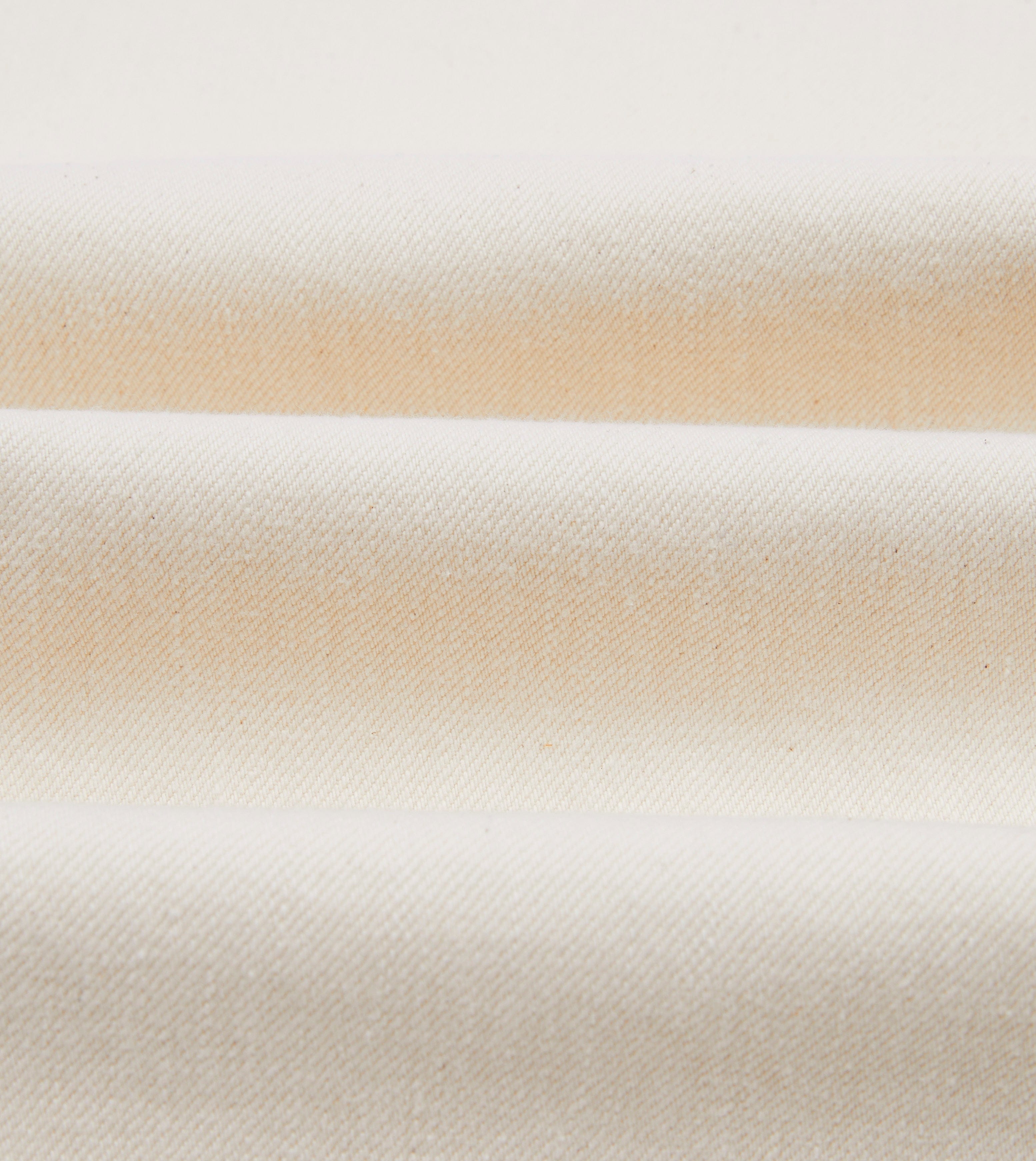 Ecru 12.7oz Selvedge Denim Tonal Stitch Five-Pocket Jeans