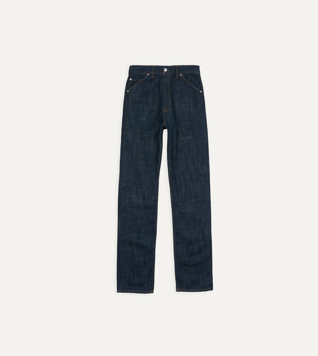 Indigo Rinse 15.5oz Japanese Selvedge Denim Five-Pocket Jeans – Drakes