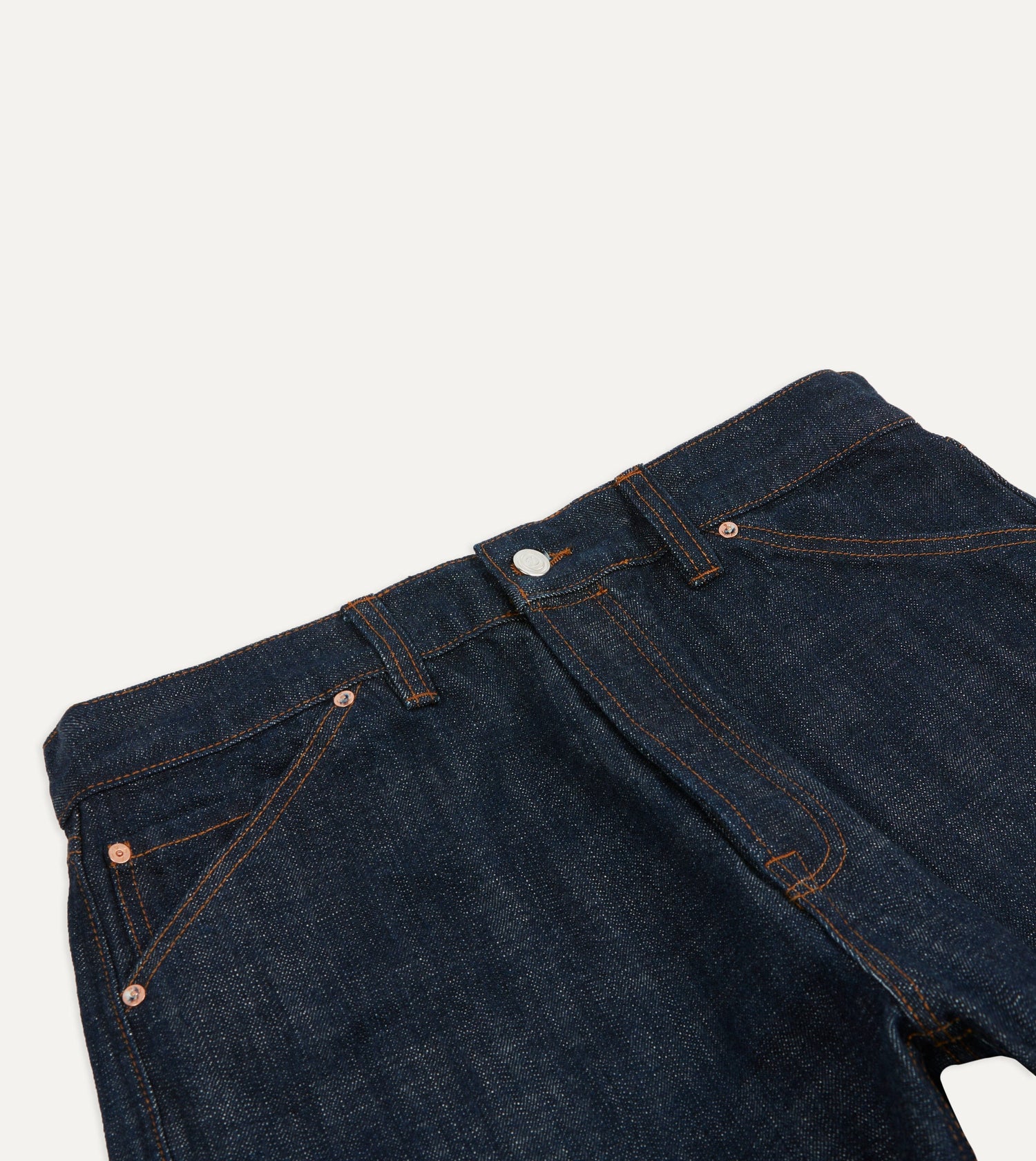 Indigo Rinse 15.5oz Japanese Selvedge Denim Five-Pocket Jeans