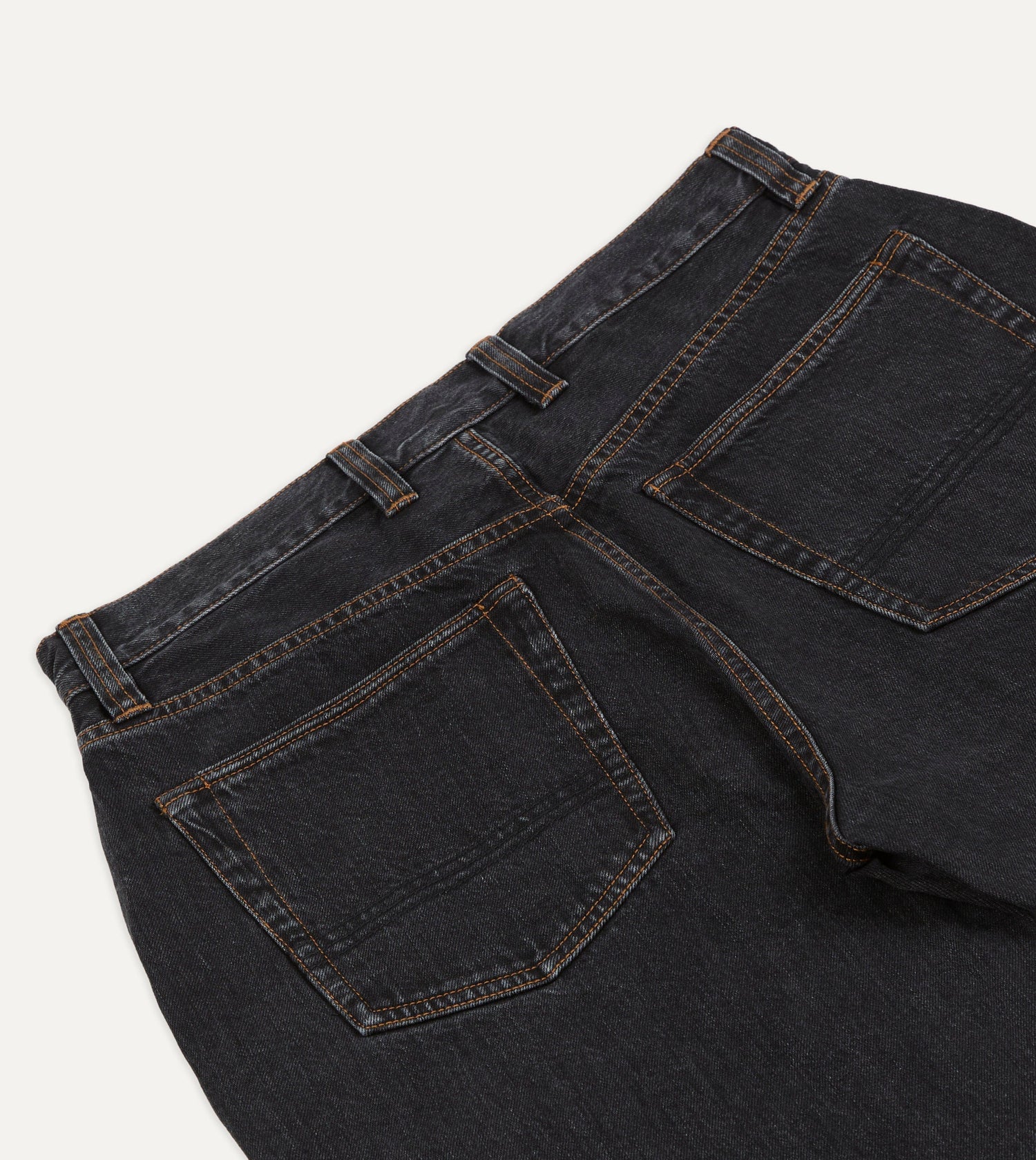 Charcoal 12.3oz Japanese Selvedge Denim Five-Pocket Jeans