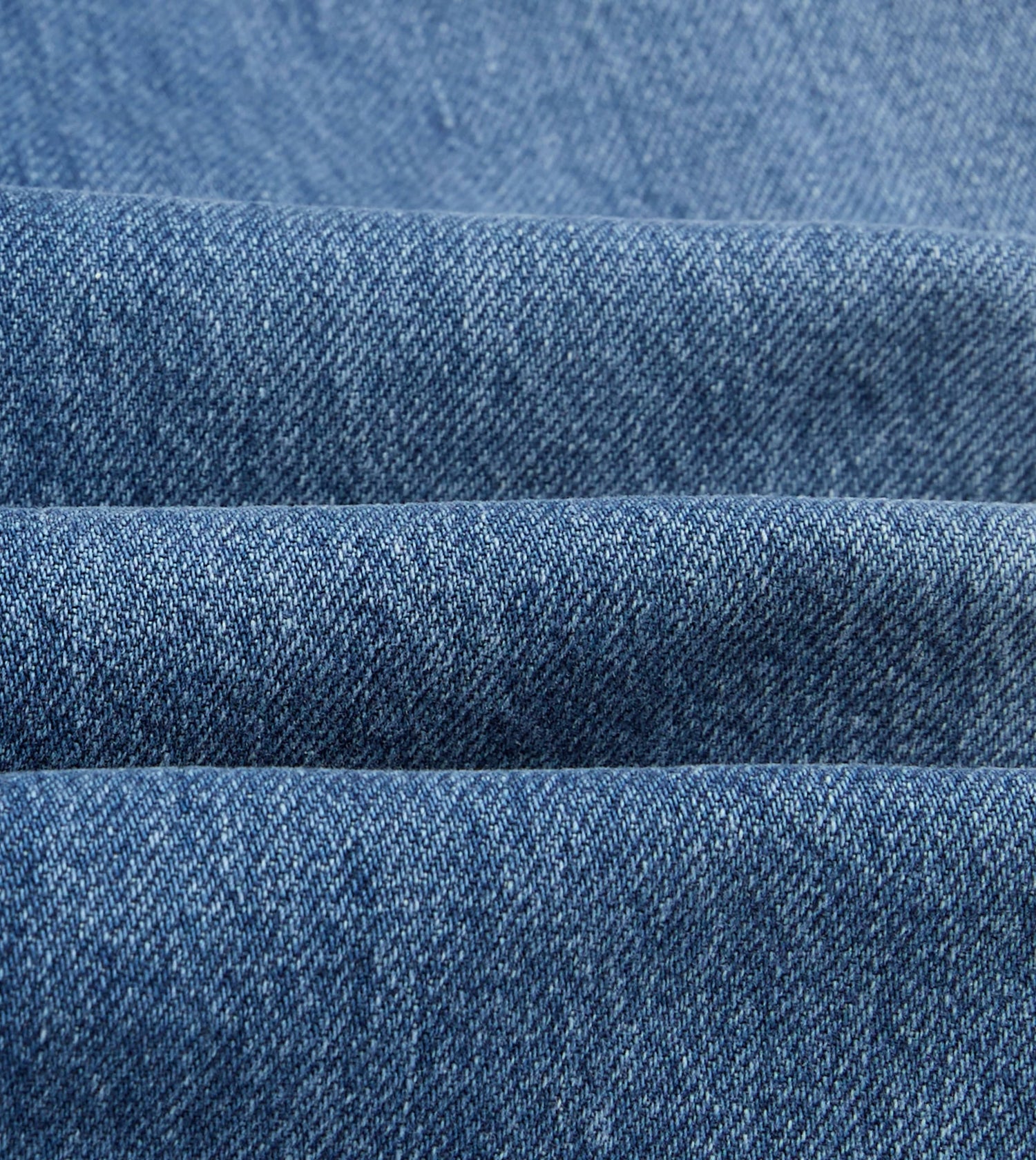 Stone Wash 13oz Seamless Denim Five-Pocket Jeans