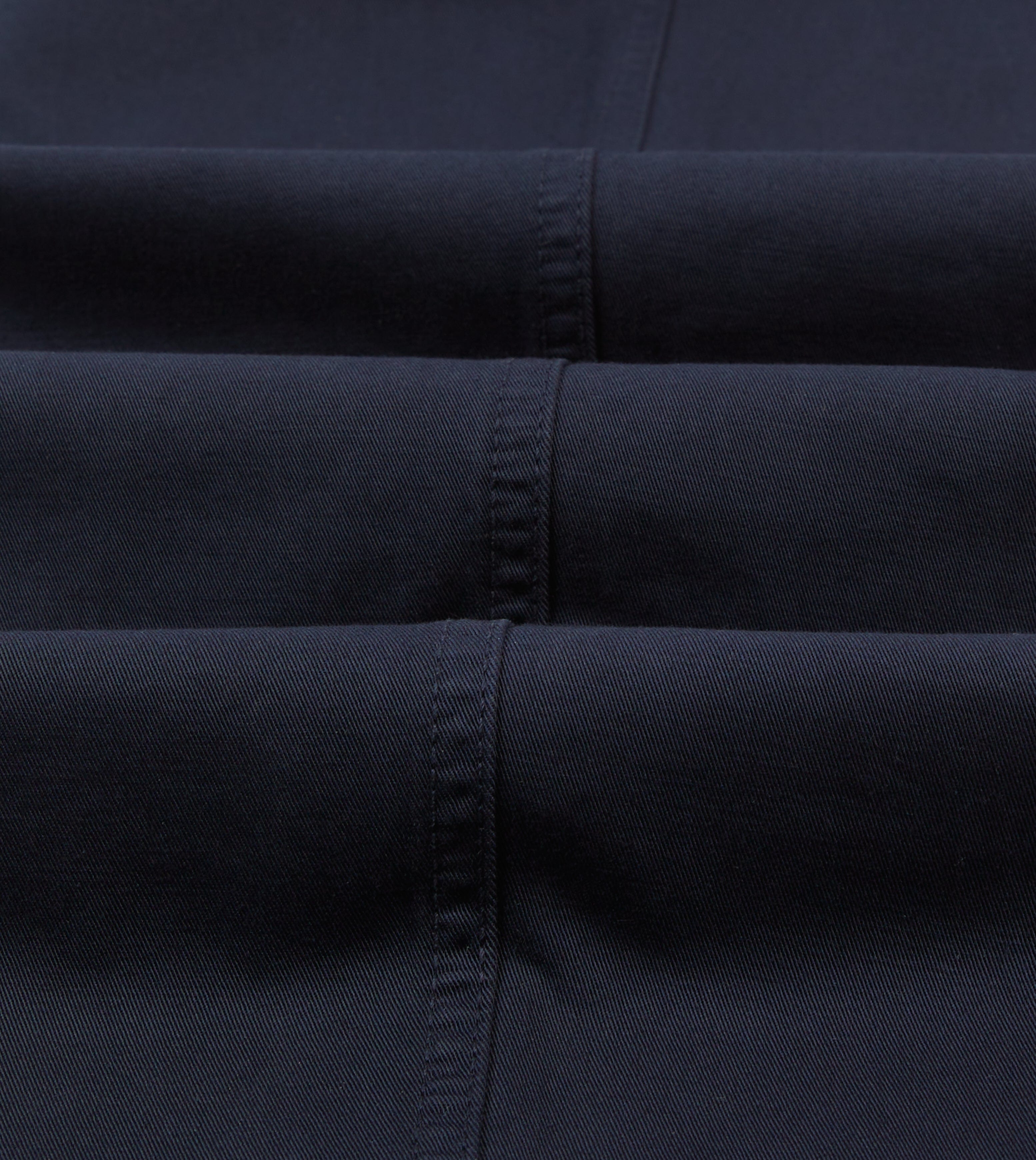 Navy Cotton Flat Front Chino