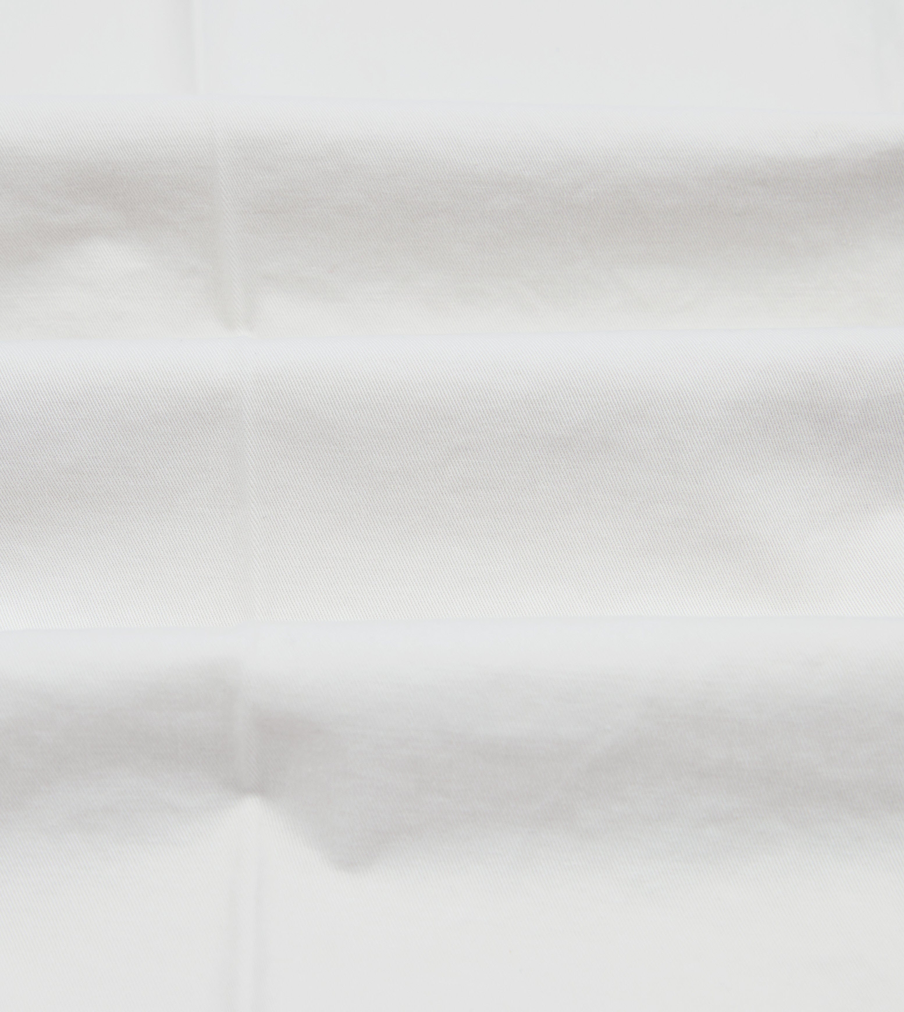 Ecru Cotton Flat Front Chino